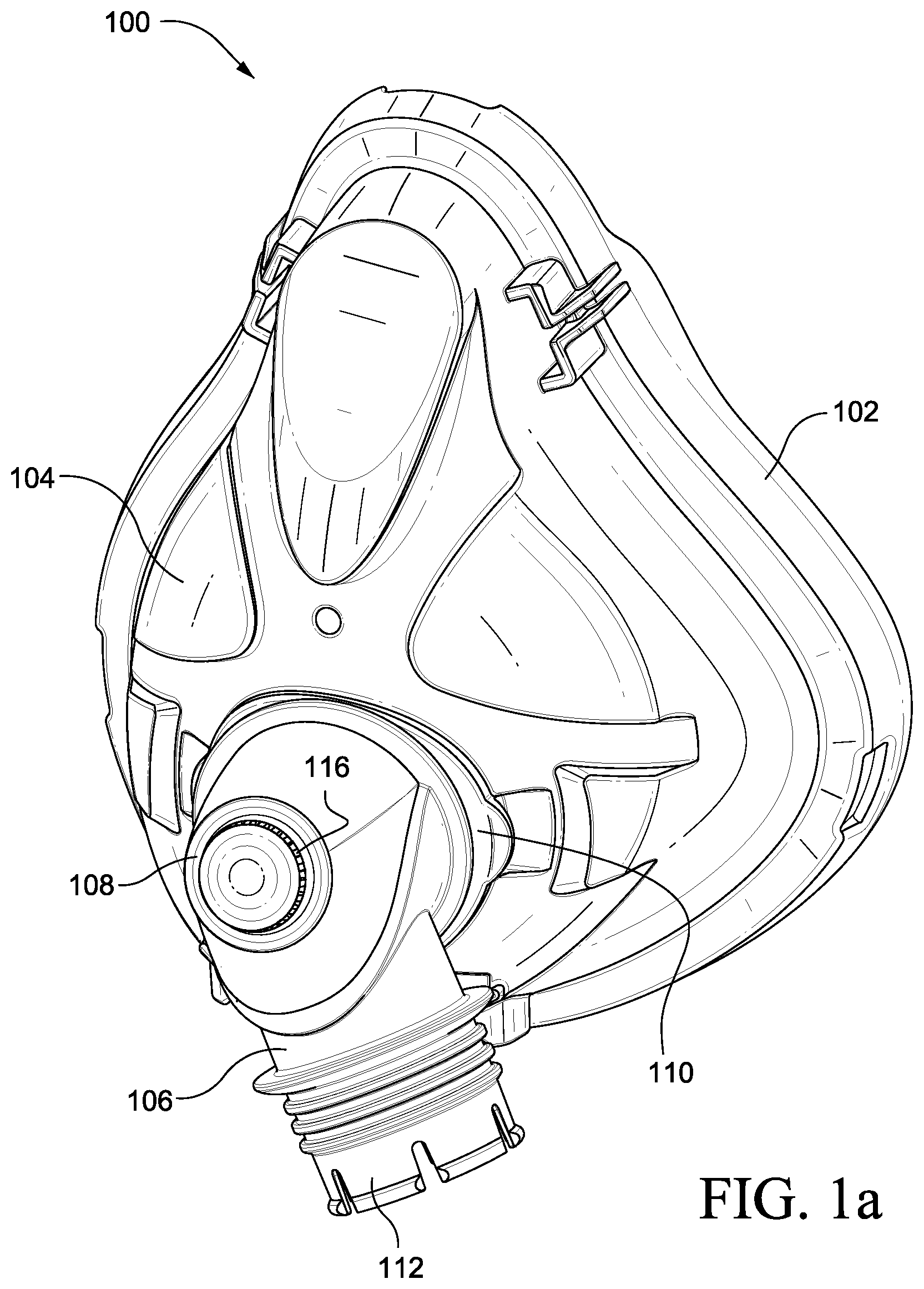 Patent US12318542 Figure 1 – Mask vent