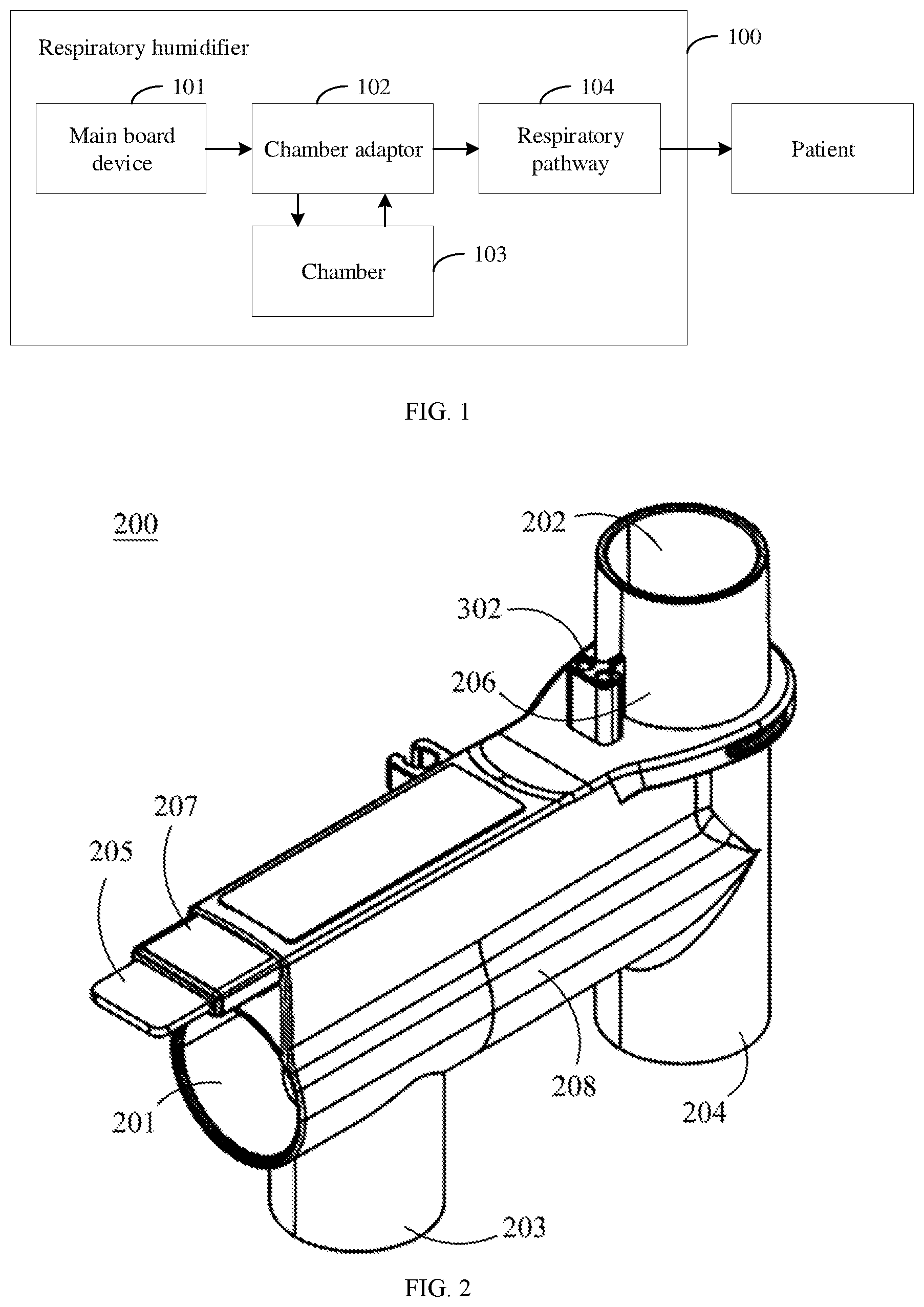 Patent US12318545 Figure 1 – Chamber adaptor and manufacturing method thereof