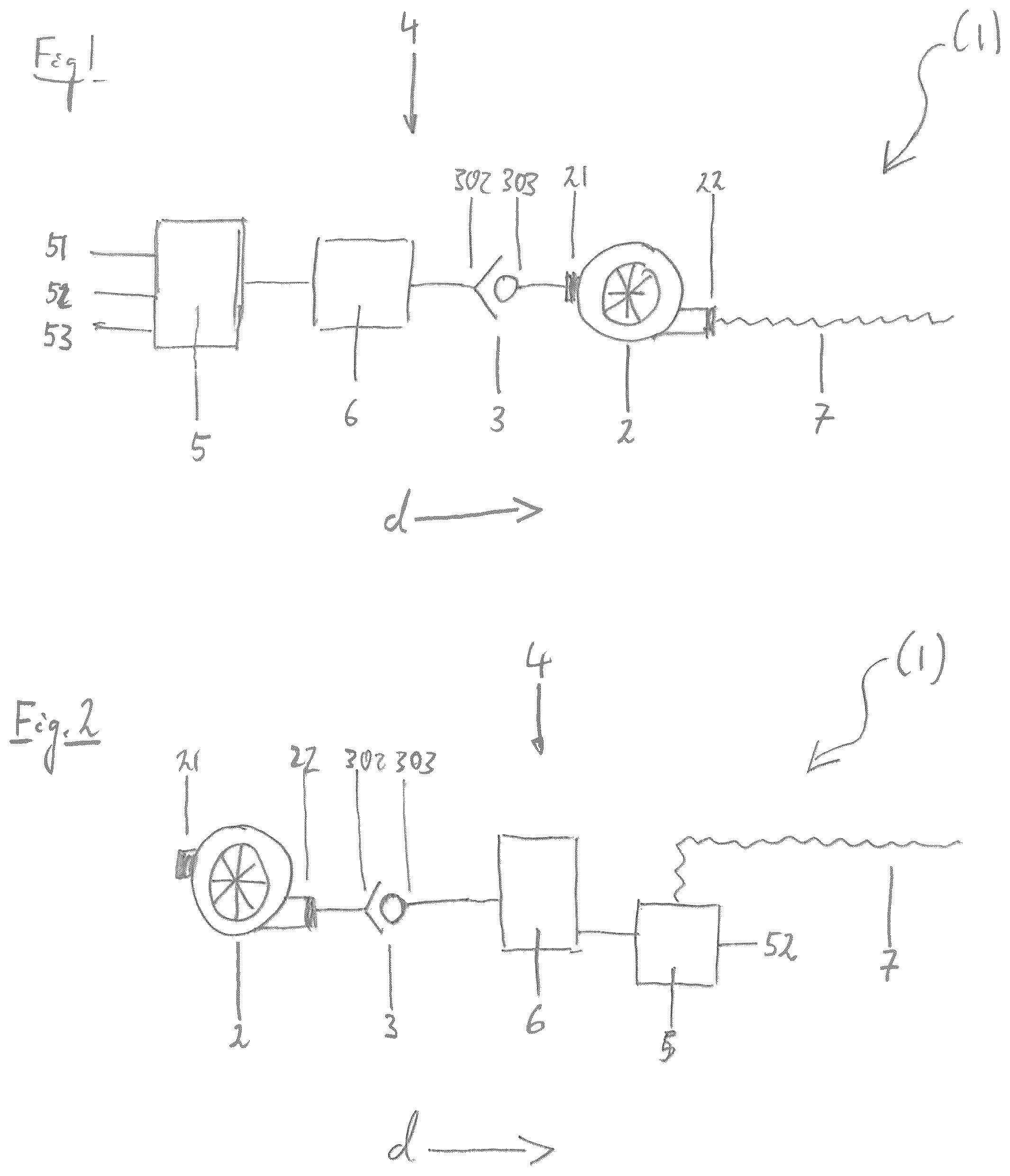 Patent US12318546 — Respirator with a mixing chamber, and mixing chamber for a respirator — Figure 1