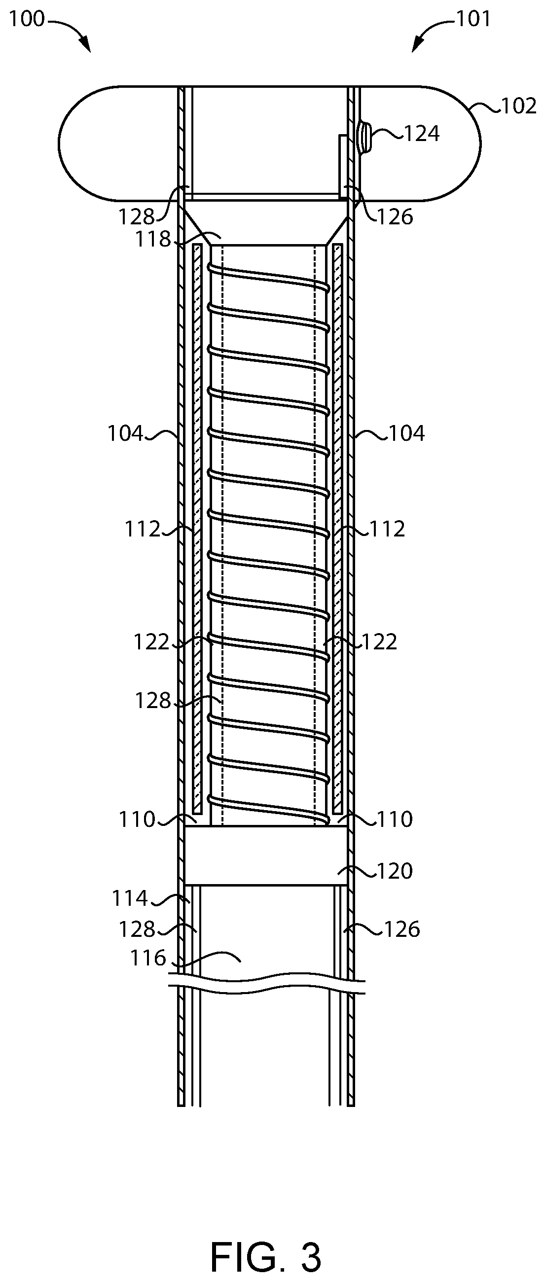 Patent US12318553 Figure 3 – Non-collapsible catheter tube