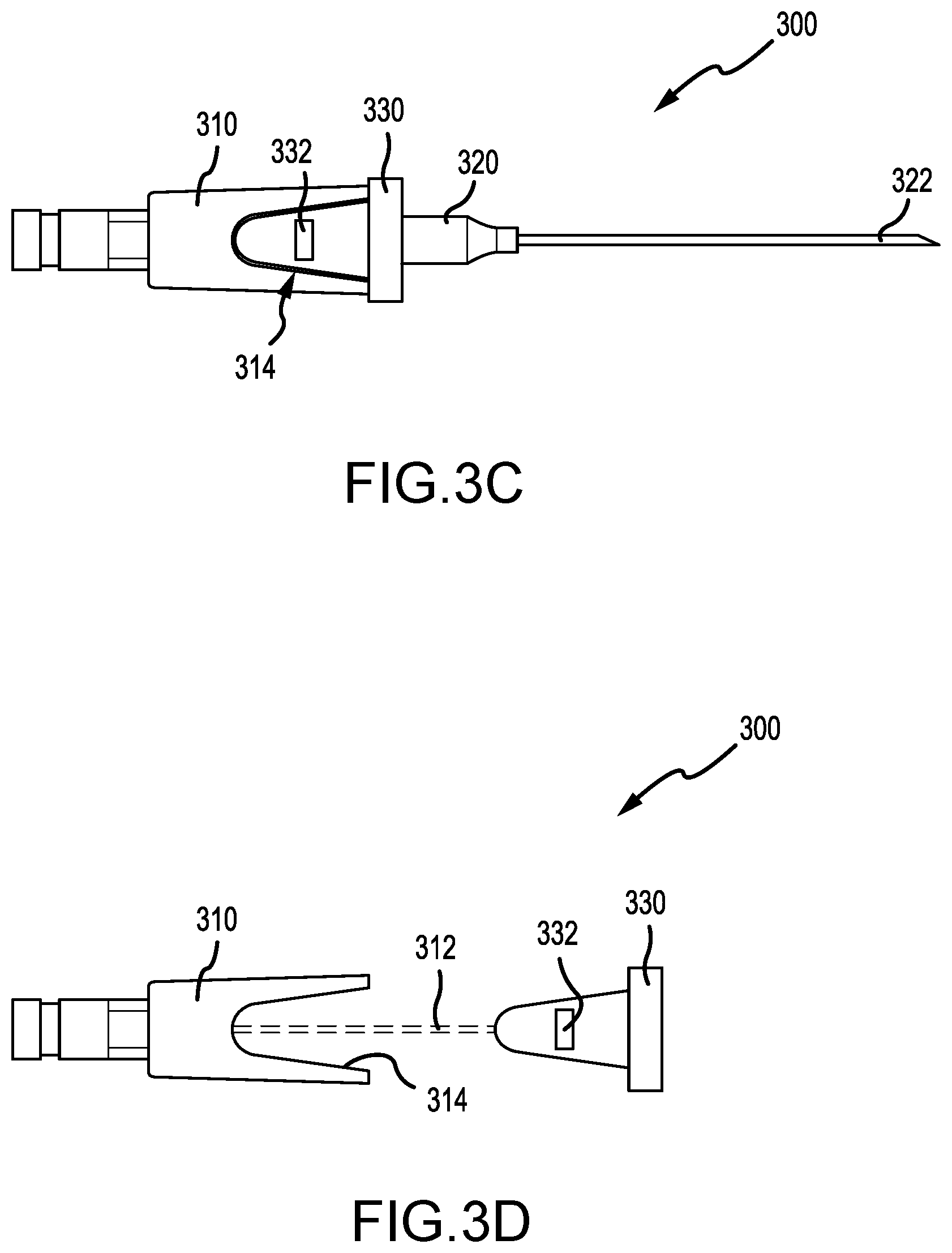 Patent US12318558 Figure 3 – Catheter insertion device with tip protector housing
