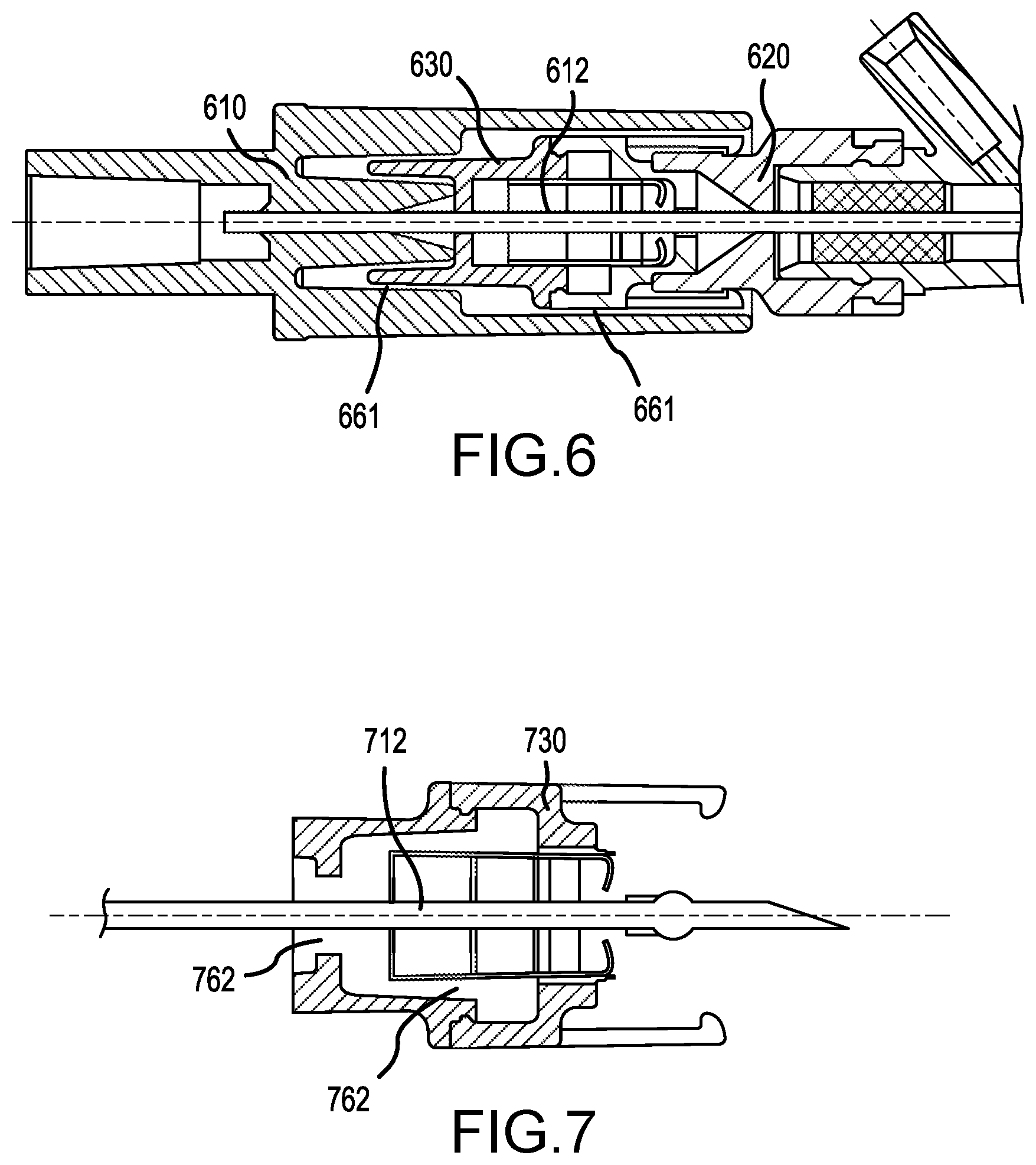 Patent US12318558 Figure 5 – Catheter insertion device with tip protector housing