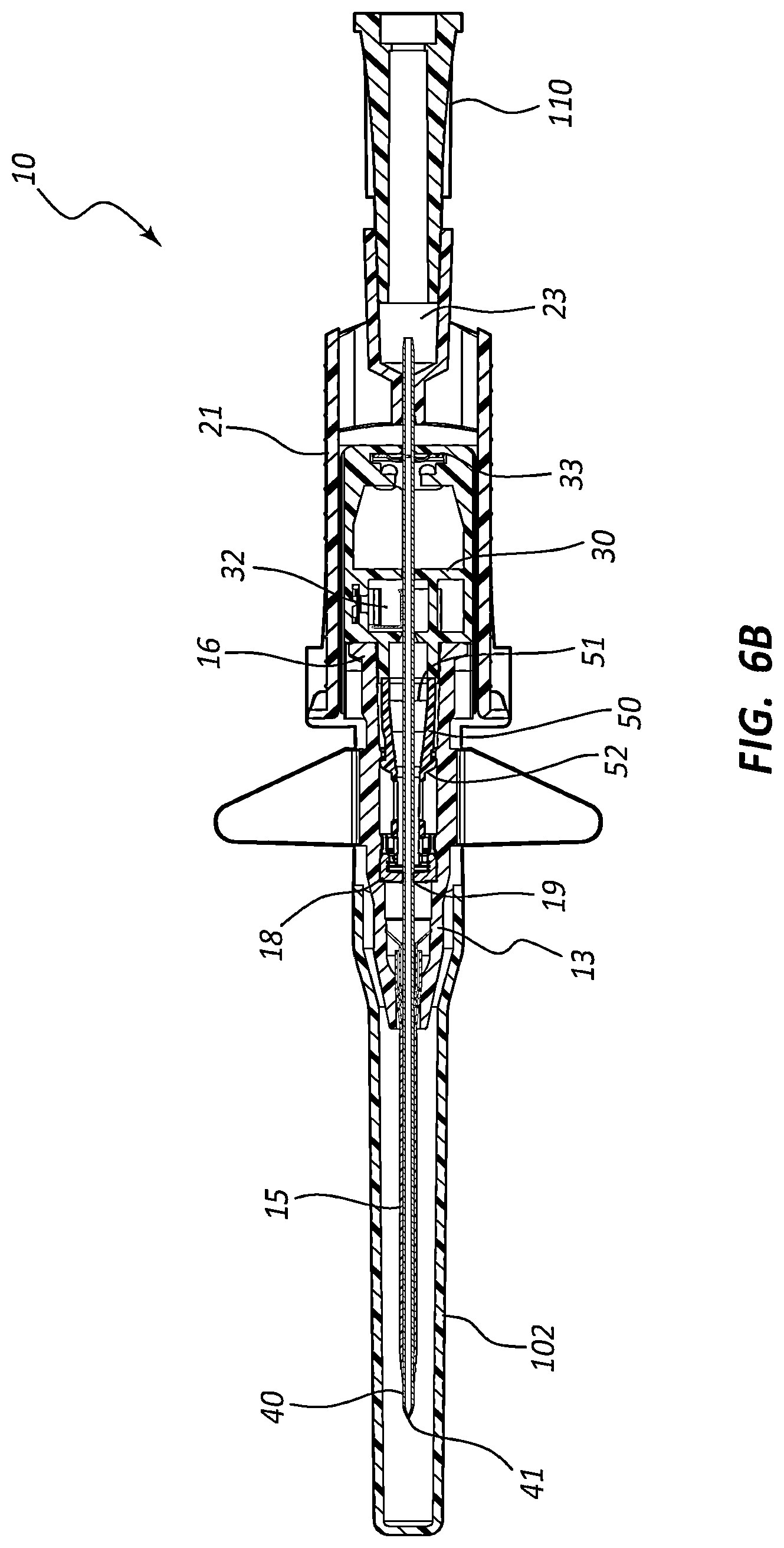 Patent US12318559 Figure 7 – Ported IV catheter having external needle shield and internal blood control septum