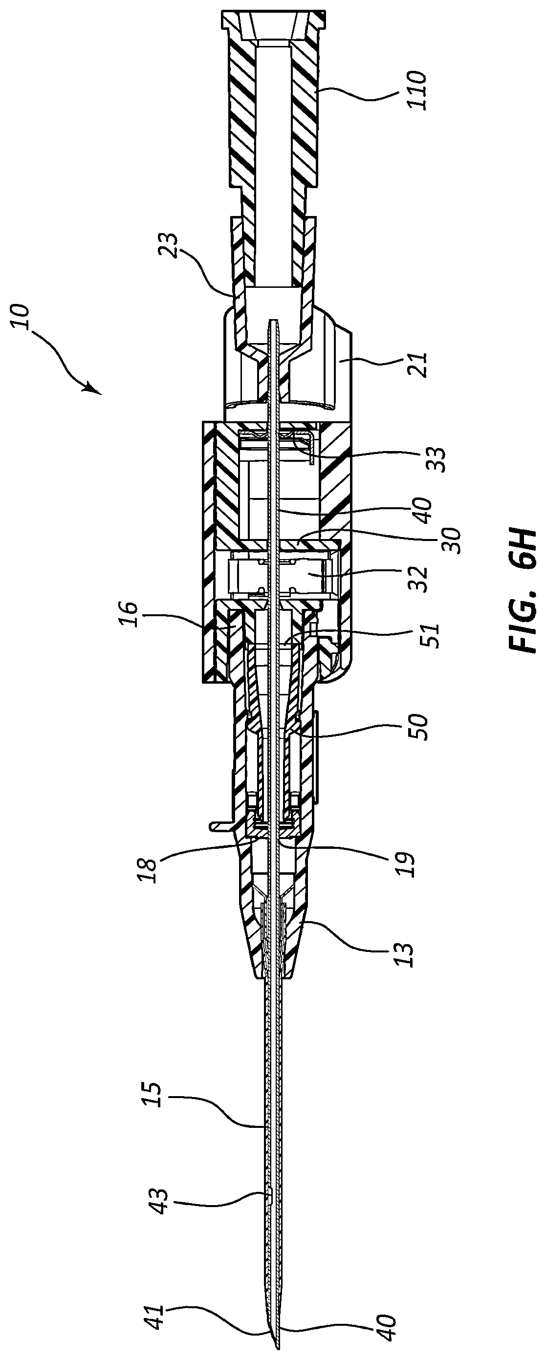 Patent US12318559 Figure 13 – Ported IV catheter having external needle shield and internal blood control septum