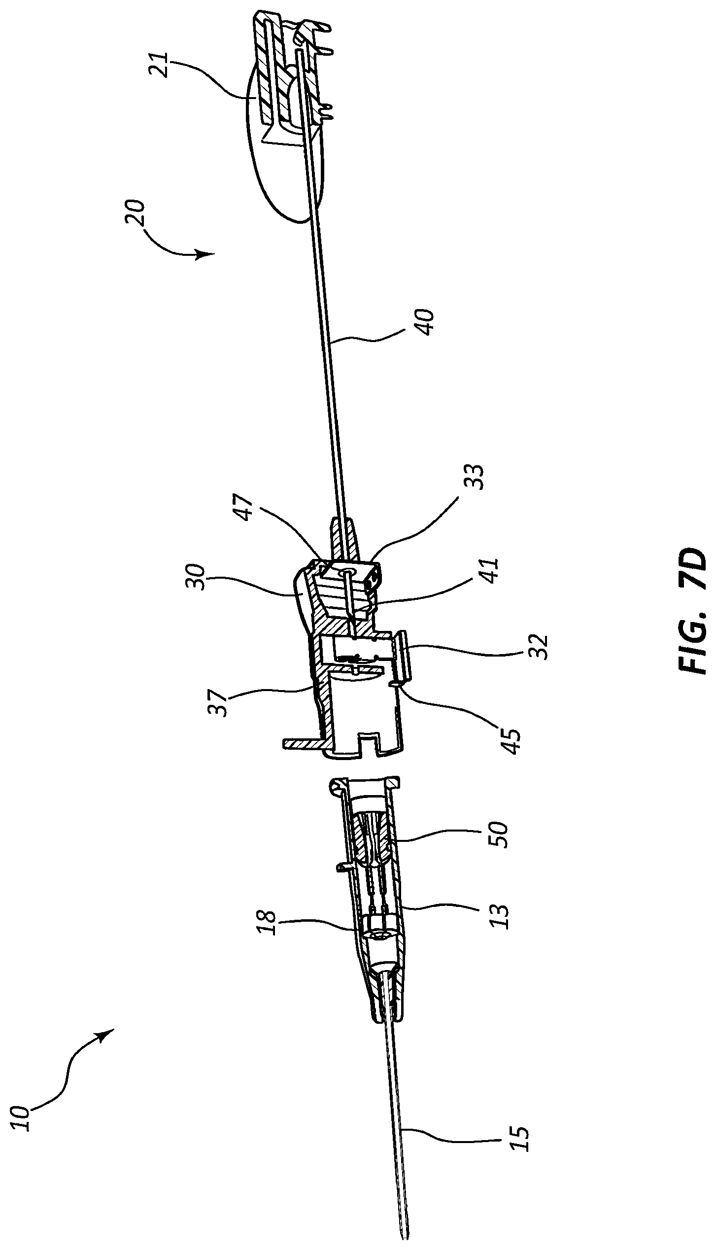 Patent US12318559 Figure 17 – Ported IV catheter having external needle shield and internal blood control septum
