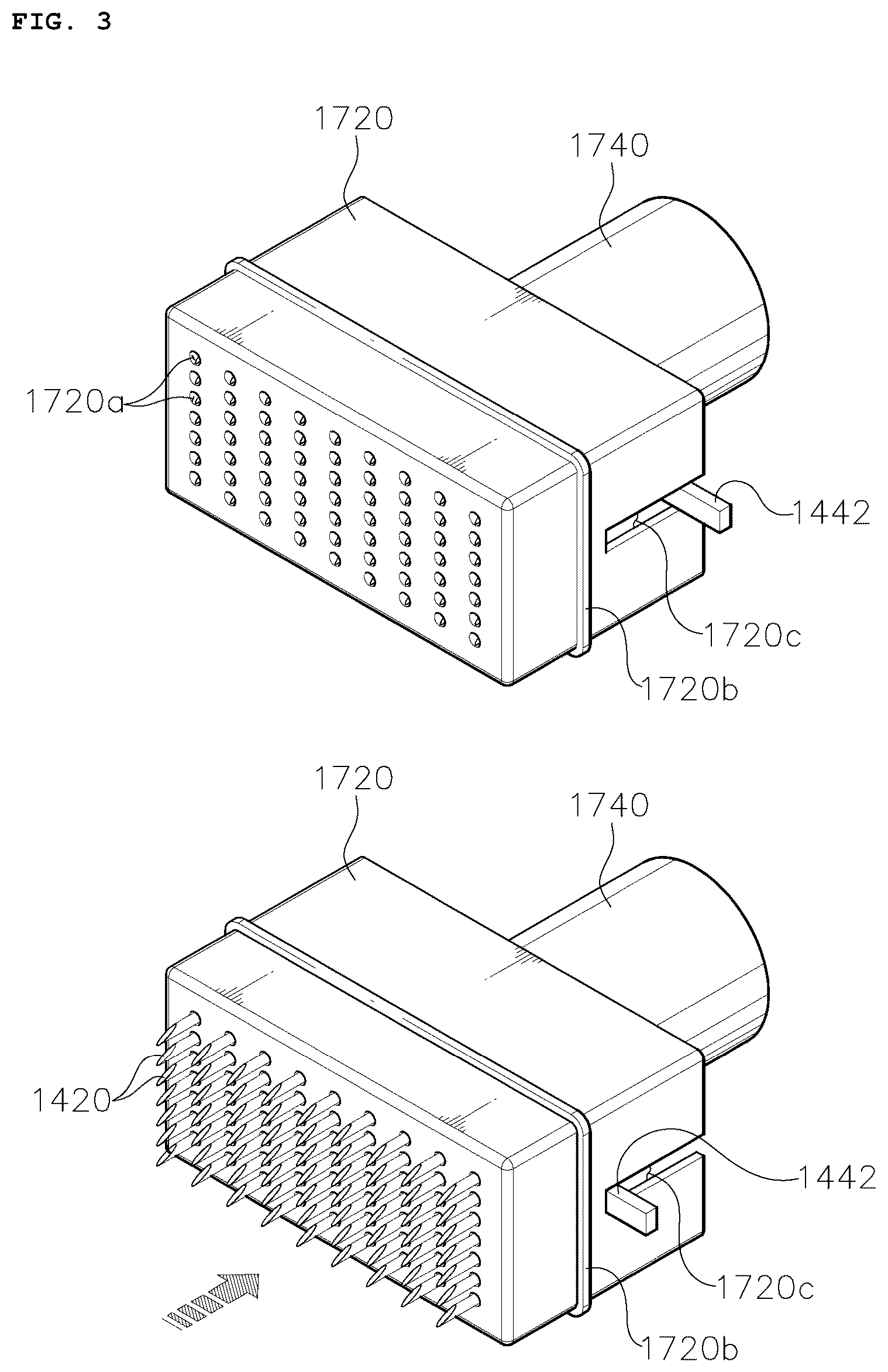Patent US12318565 Figure 3 – Microneedle stamp device for injecting liquid medicine