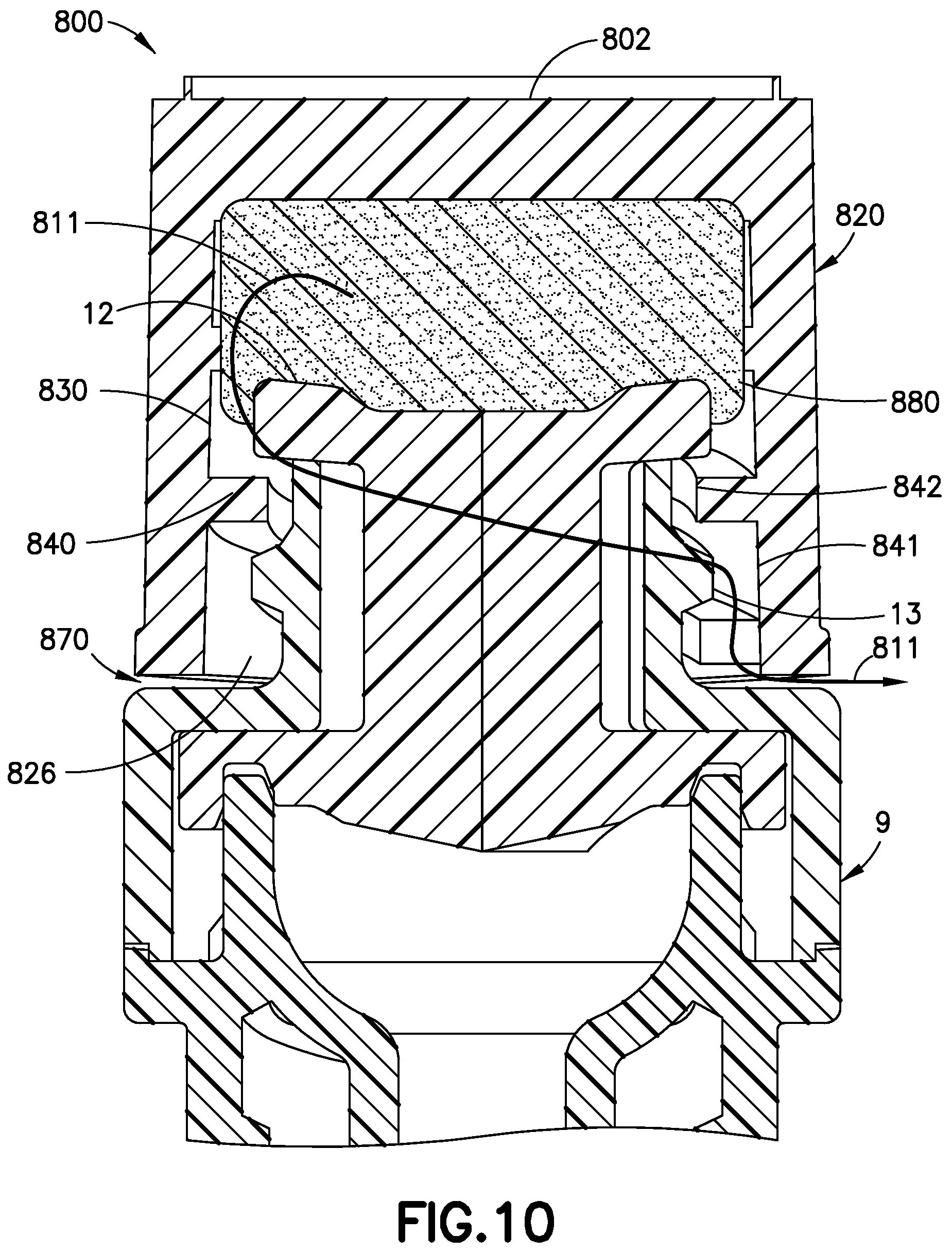 Patent US12318570 Figure 10 – Disinfection cap for IV needleless connectors