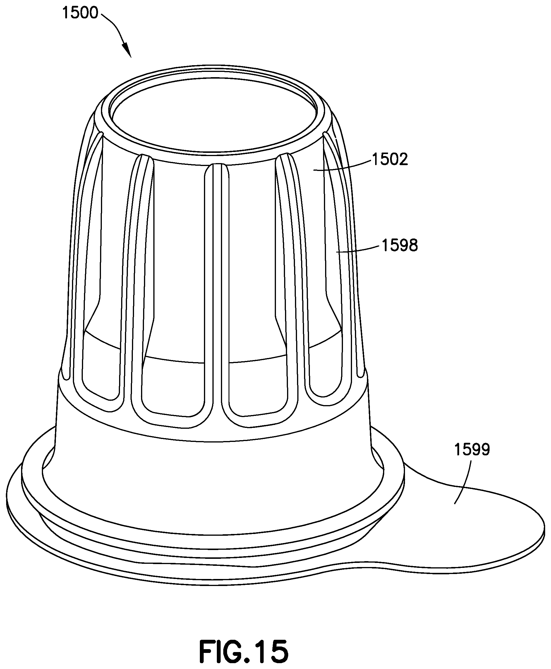 Patent US12318570 Figure 15 – Disinfection cap for IV needleless connectors