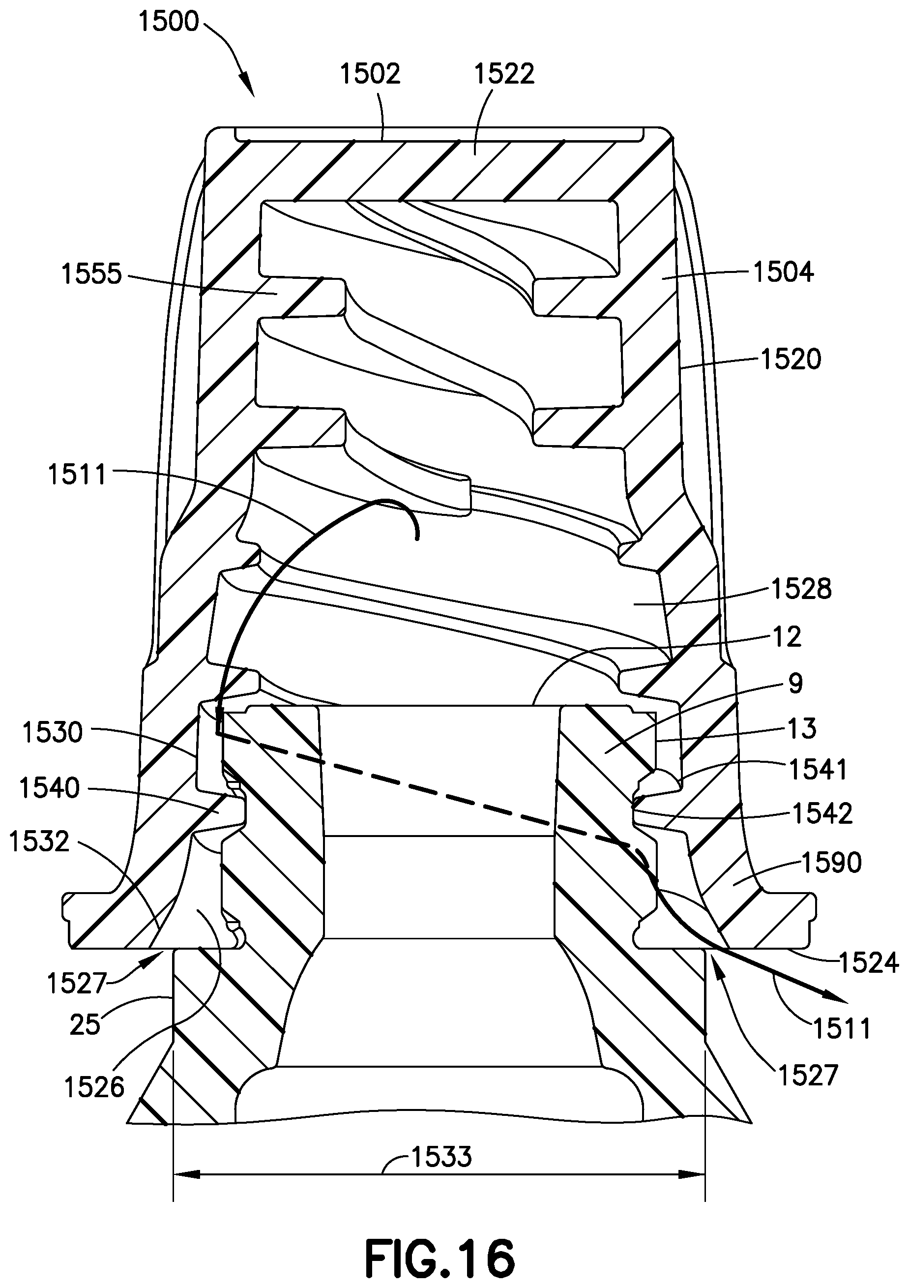 Patent US12318570 Figure 16 – Disinfection cap for IV needleless connectors