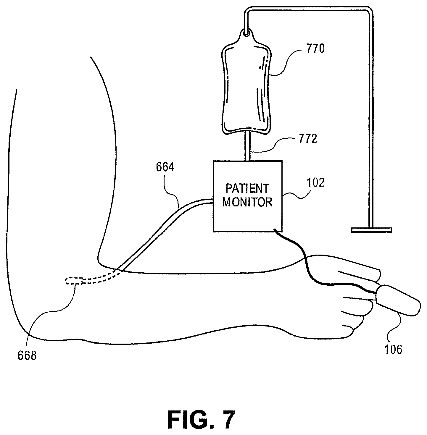 Patent US12318580 Figure 7 – Hemoglobin display and patient treatment