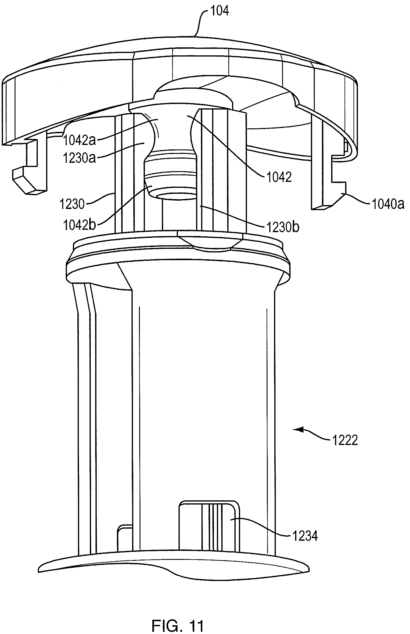 Patent US12318581 Figure 12 – Needle assisted injection device having reduced trigger force