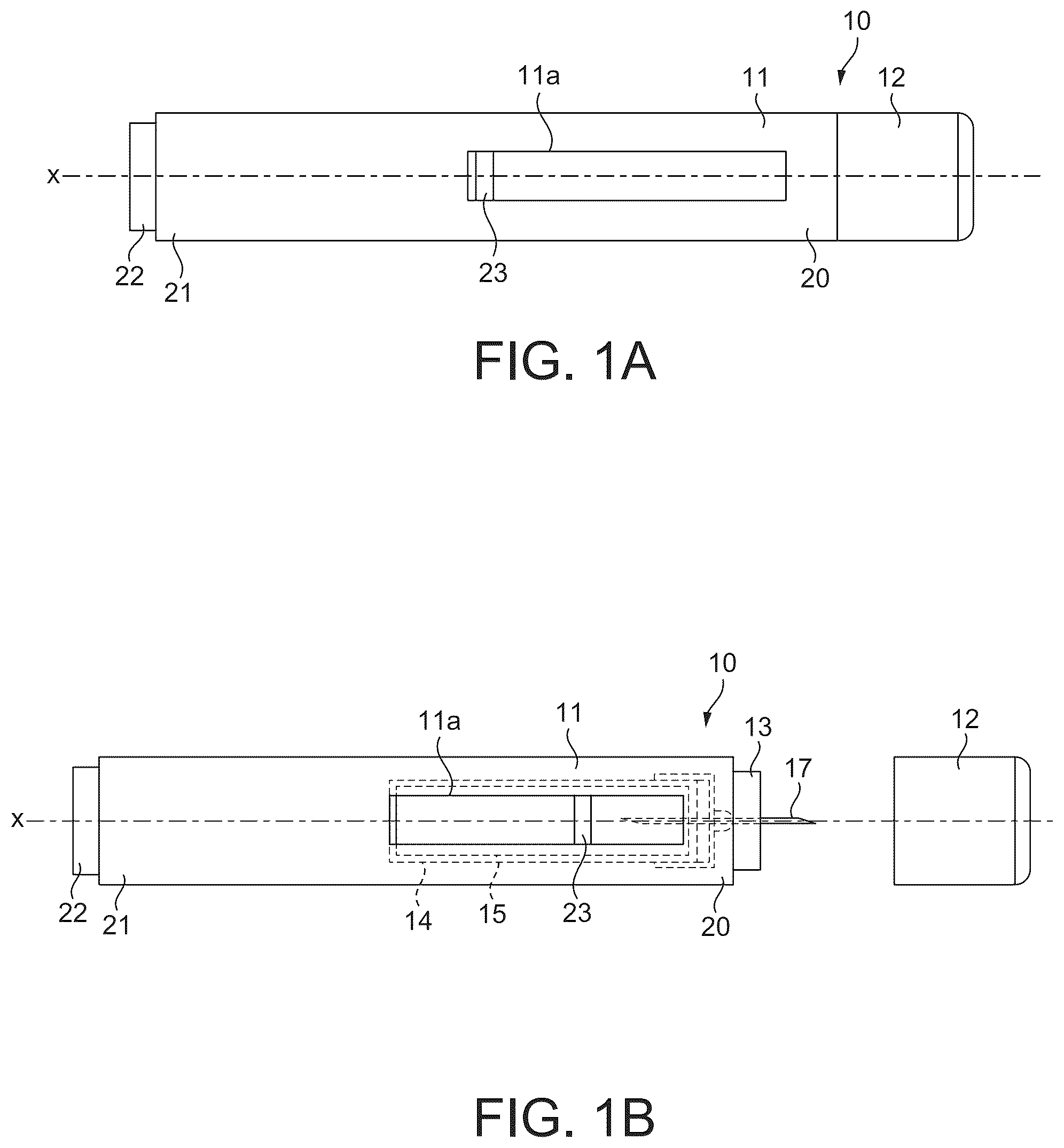 Patent US12318582 Figure 1 – Medicament delivery device