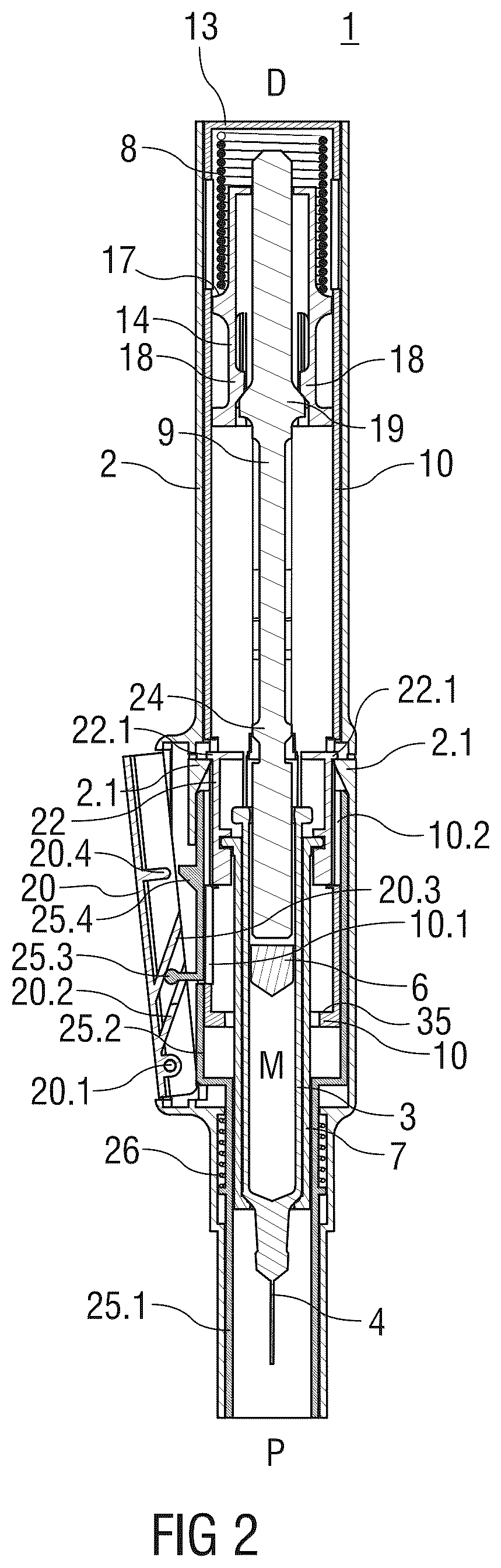 Patent US12318583 Figure 2 – Auto-injector