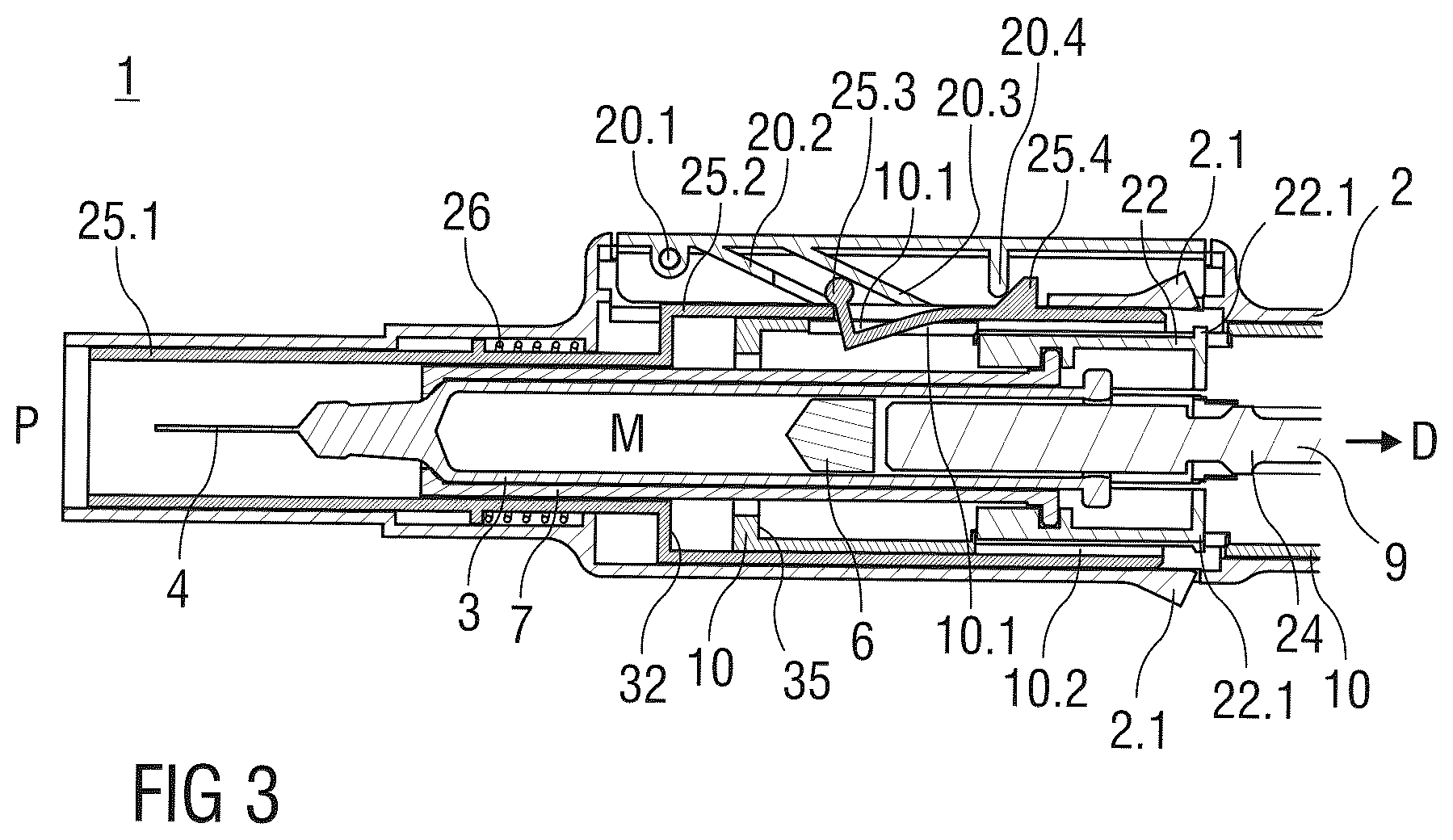 Patent US12318583 Figure 3 – Auto-injector