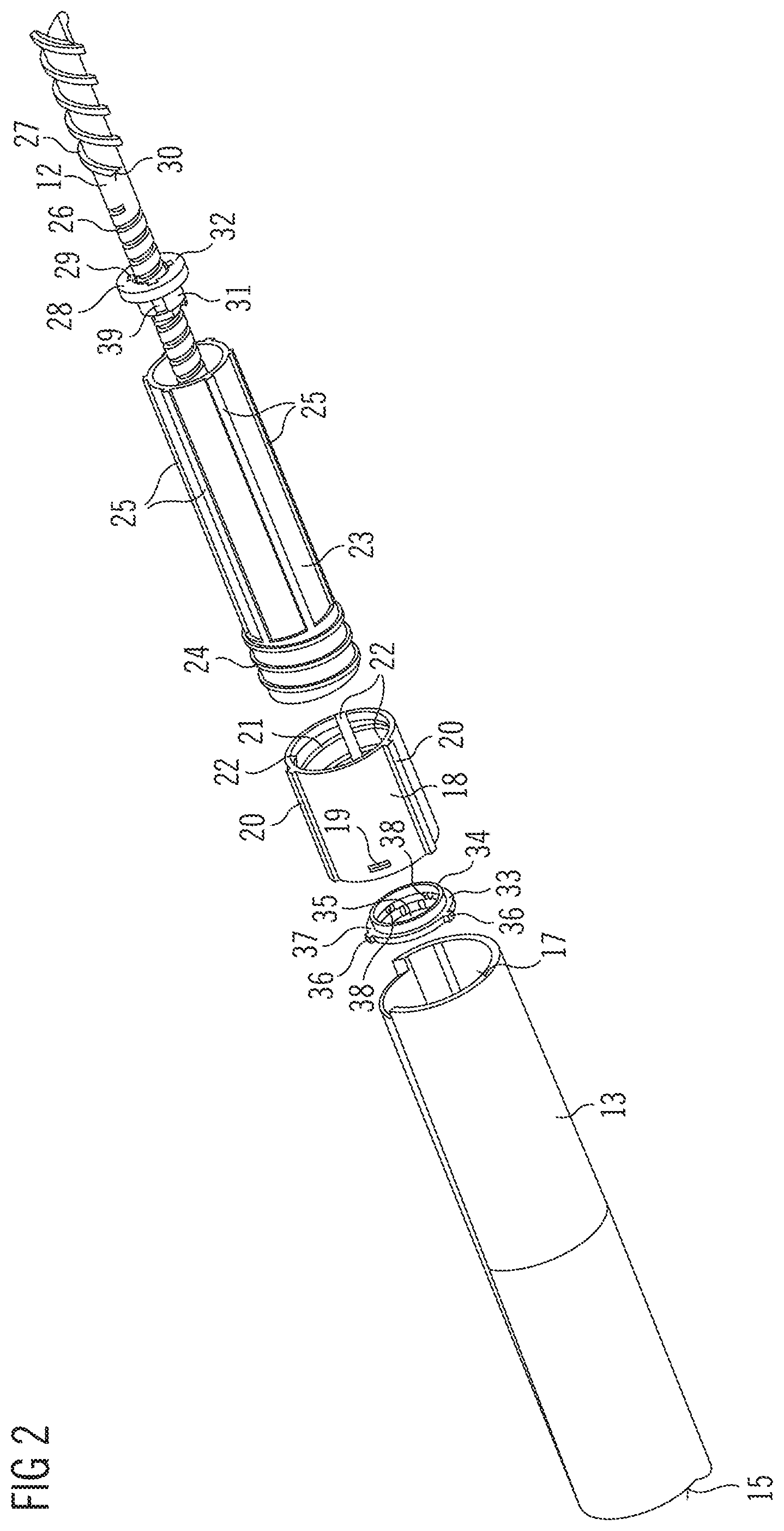 Patent US12318588 Figure 2 – Assembly for a drug delivery device and drug delivery device