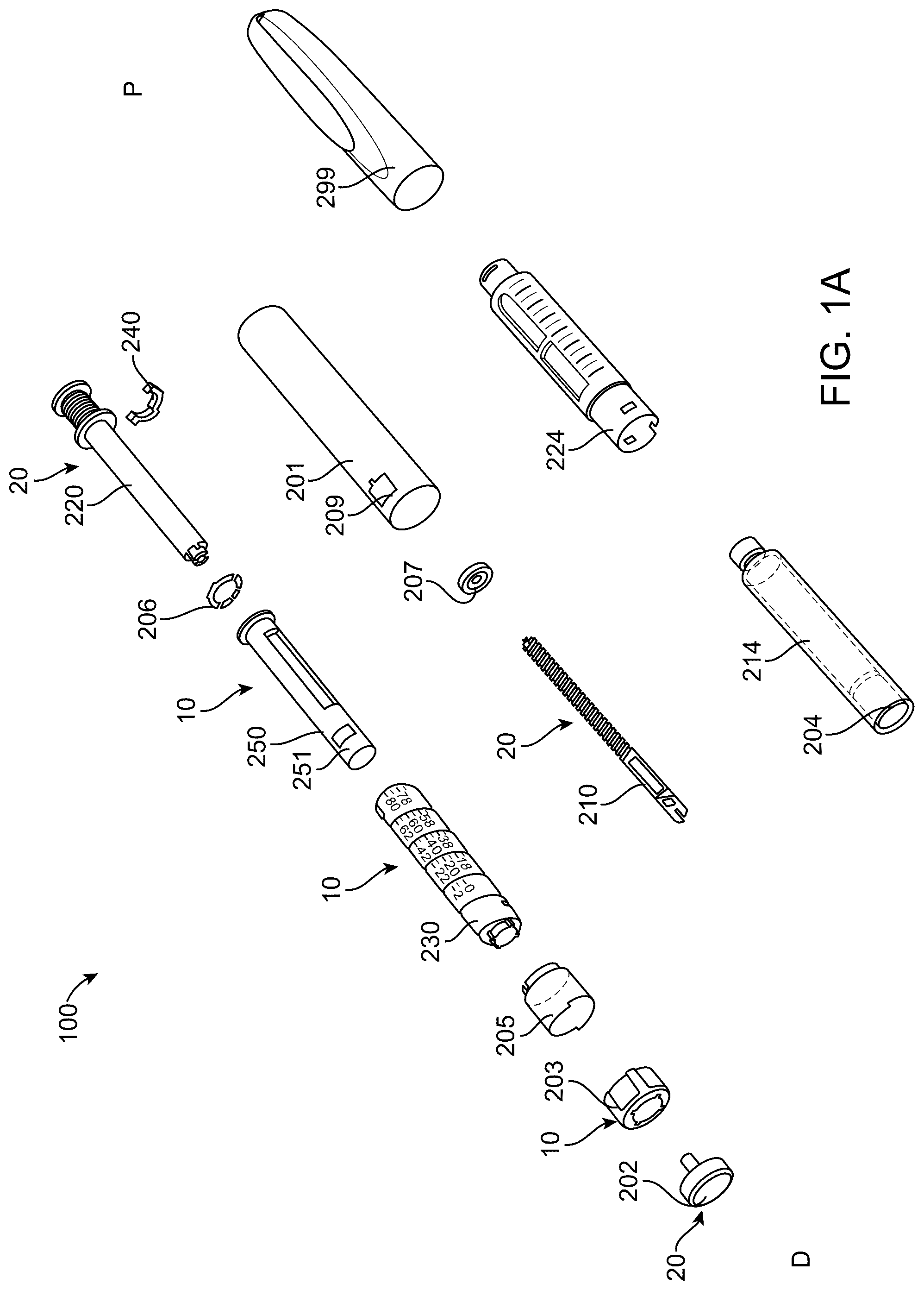 Patent US12318589 Figure 1 – RFID dose tracking mechanism for injection devices