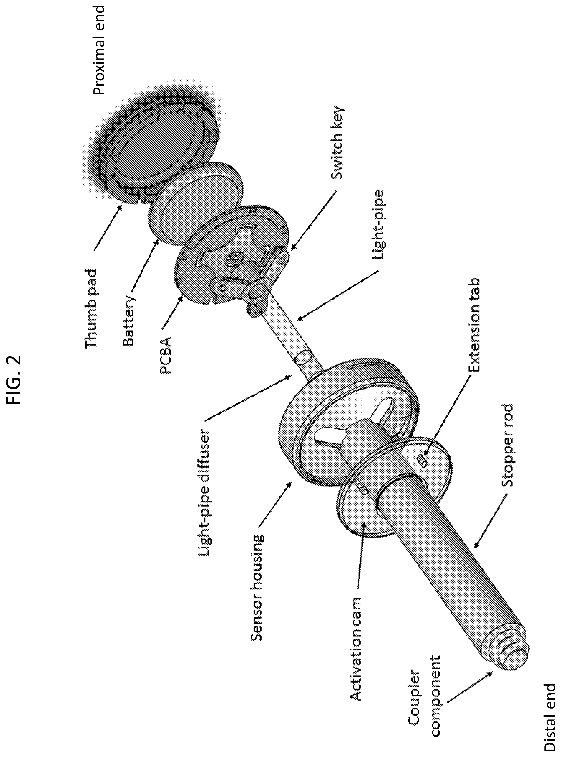 Patent US12318591 Figure 2 – Injection monitoring device