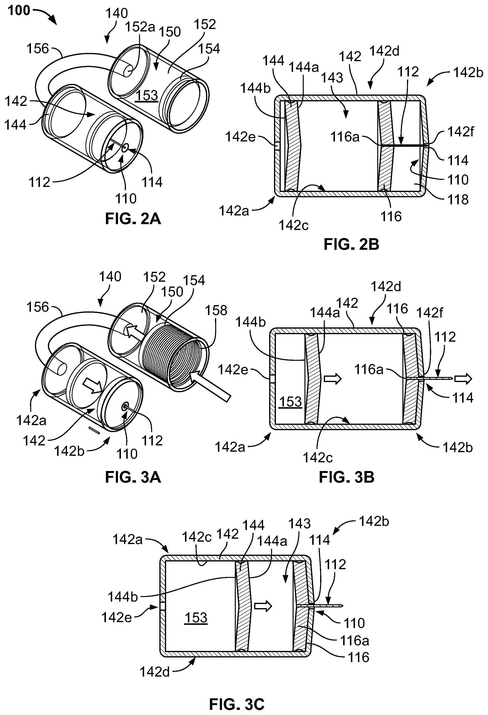 Patent US12318593 Figure 2 – Hydraulic-pneumatic pressurized chamber drug delivery system