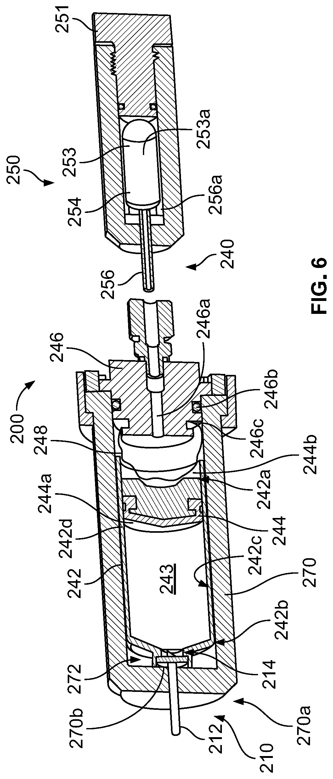 Patent US12318593 Figure 5 – Hydraulic-pneumatic pressurized chamber drug delivery system