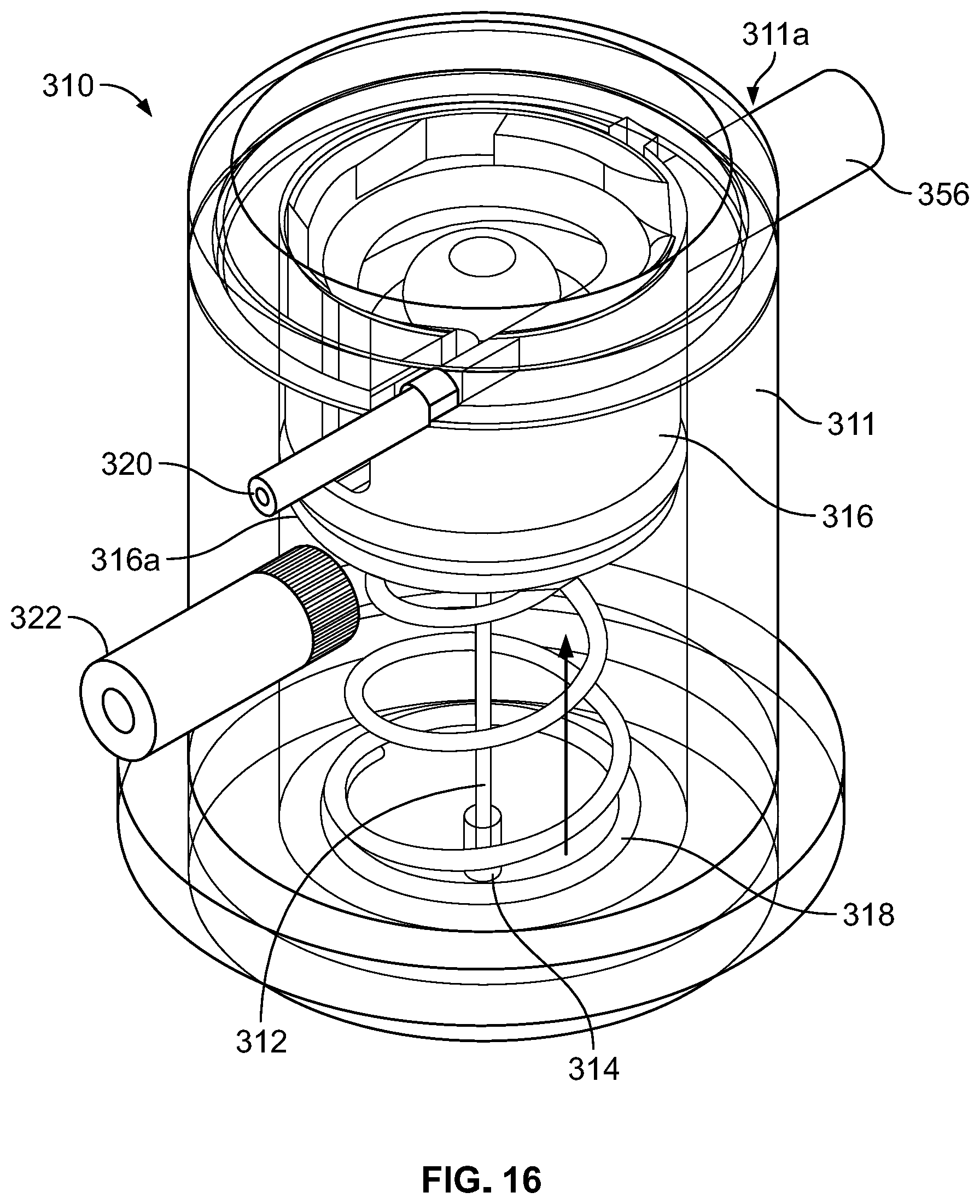 Patent US12318593 Figure 11 – Hydraulic-pneumatic pressurized chamber drug delivery system