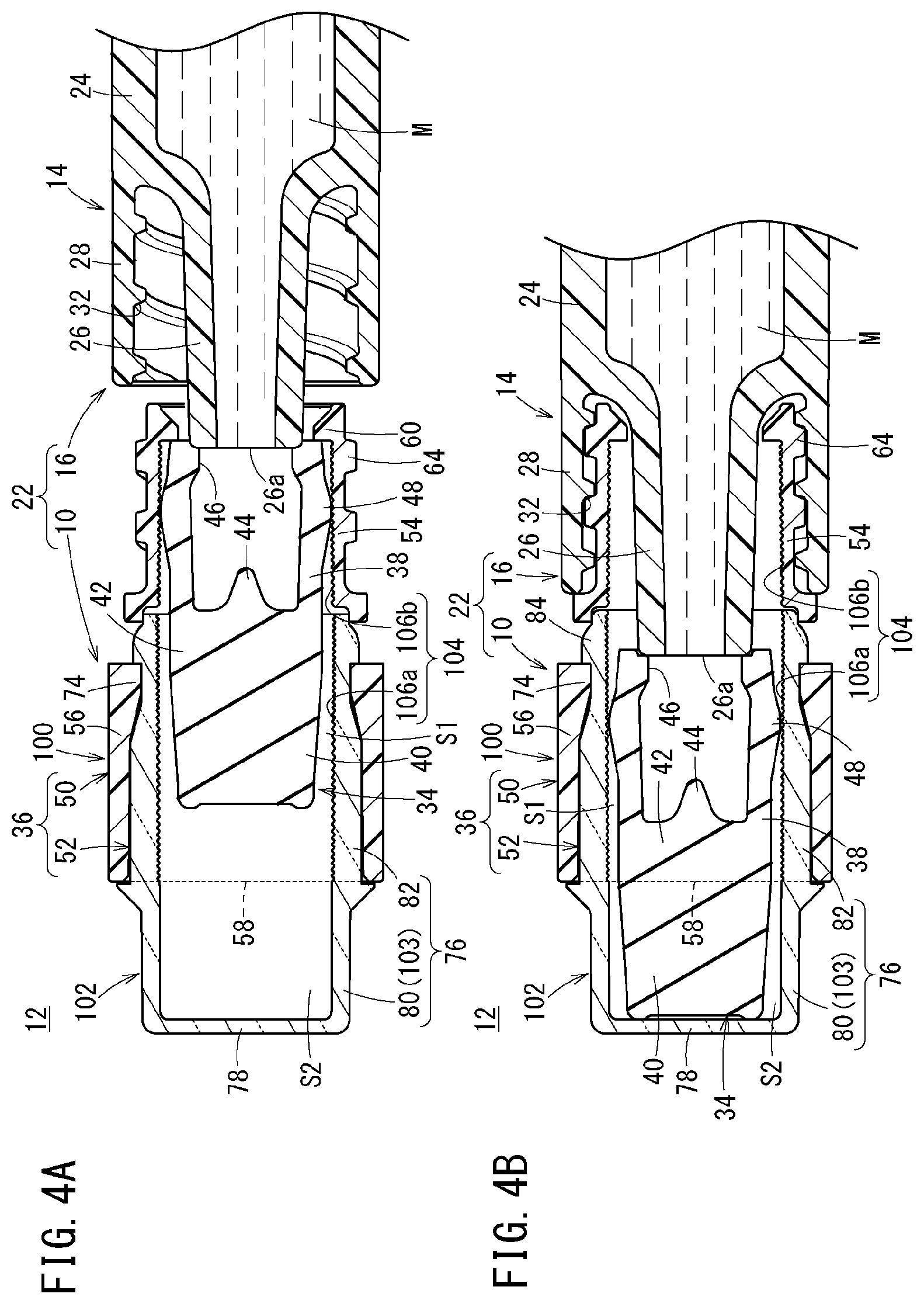 Patent US12318596 Figure 4 – Syringe cap, syringe assembly, and pre-filled syringe