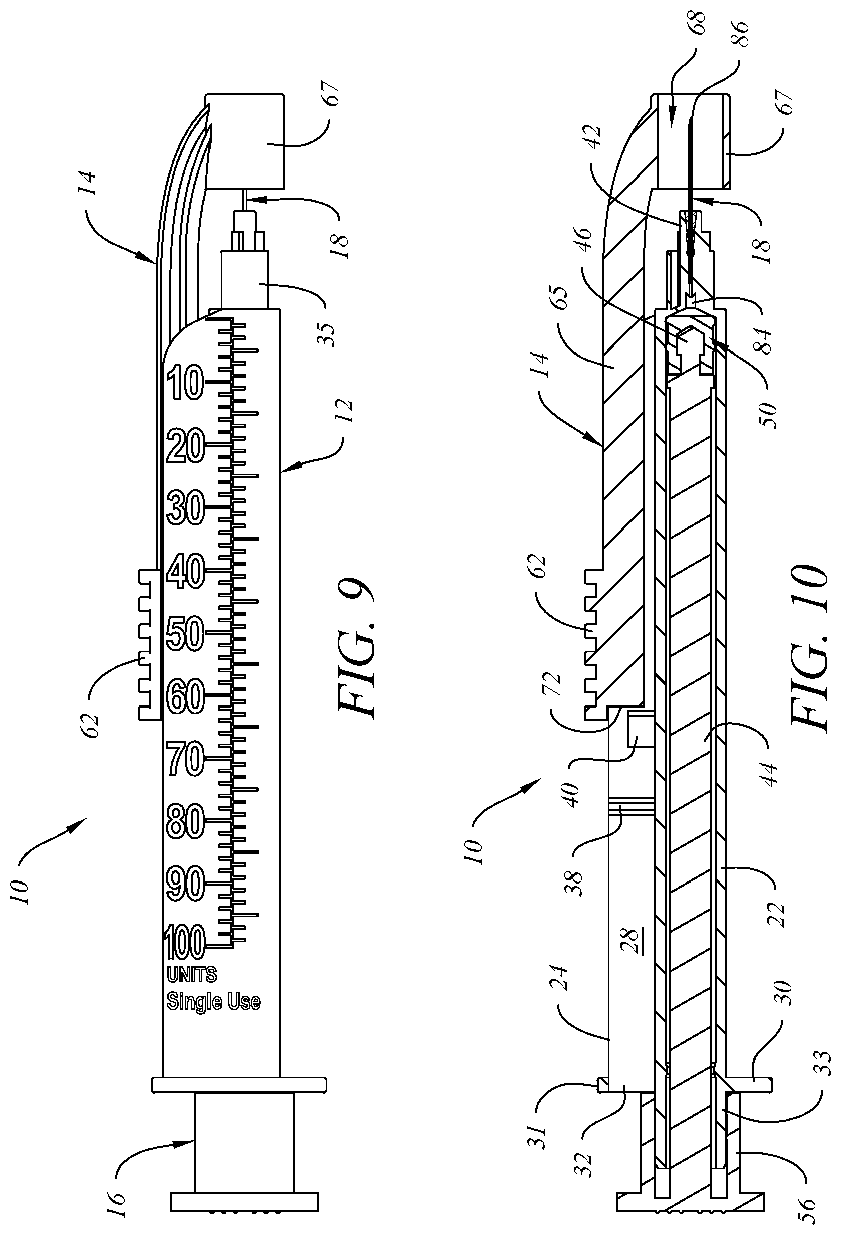 Patent US12318598 Figure 7 – Medical syringe