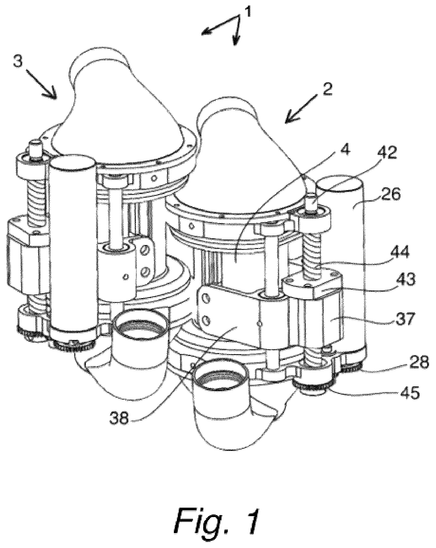 Patent US12318603 Figure 1 – Blood pumping device