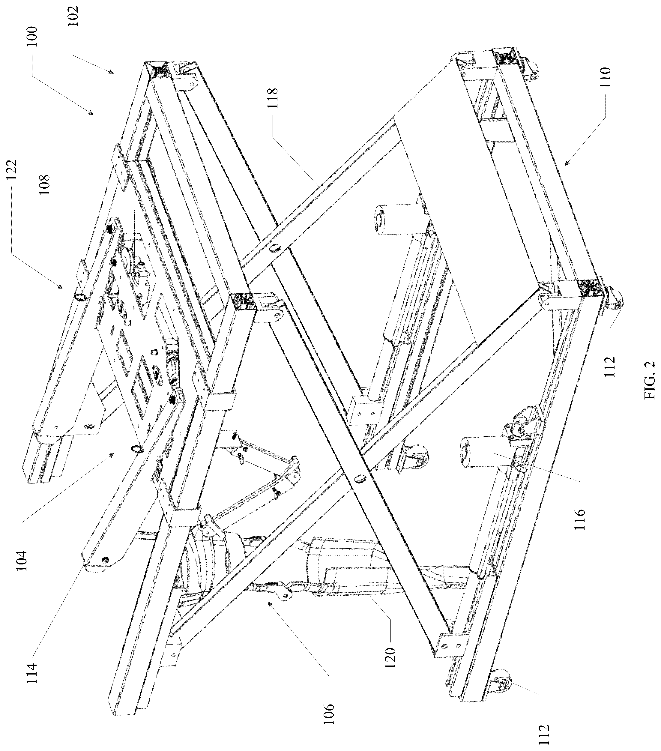 Patent US12318610 Figure 2 – Gait trainer with neuromodulation integration