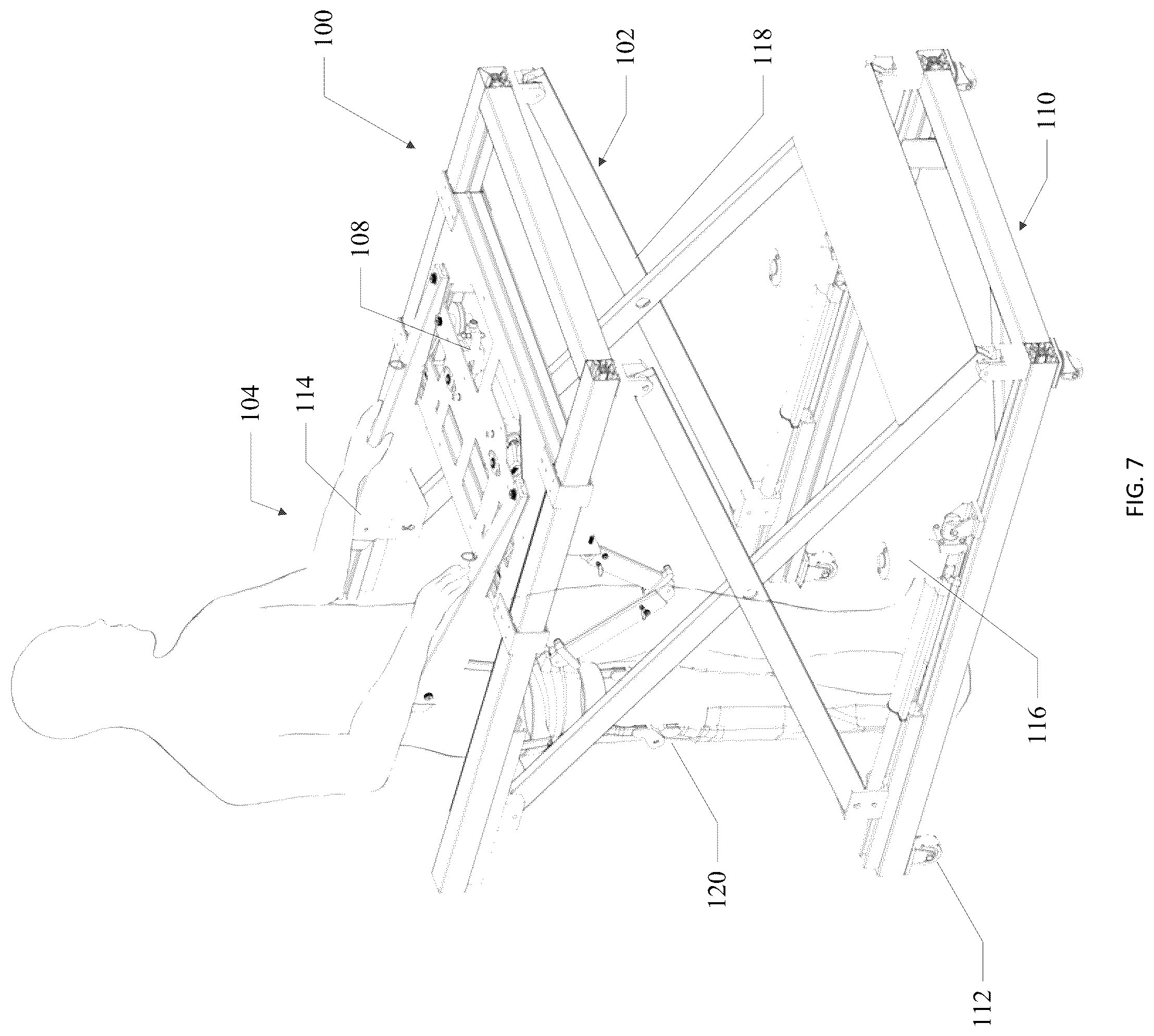 Patent US12318610 Figure 6 – Gait trainer with neuromodulation integration