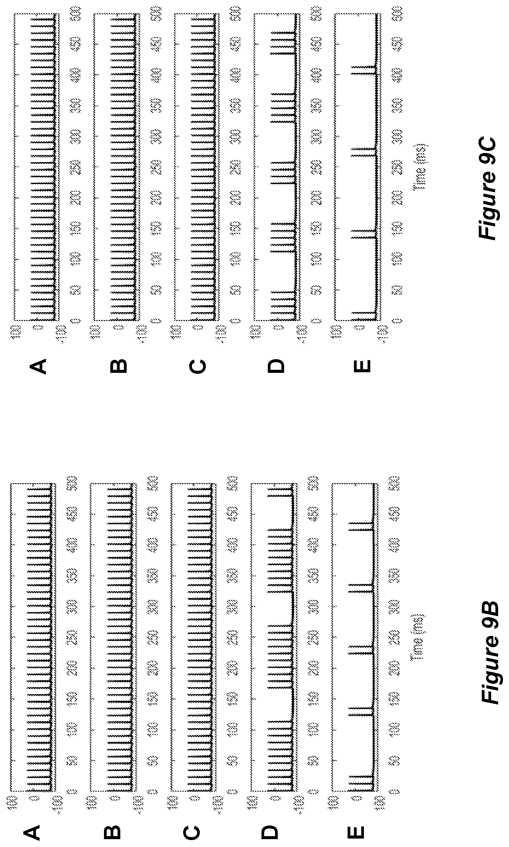 Patent US12318615 Figure 11 – Stimulation configuration variation to control evoked temporal patterns