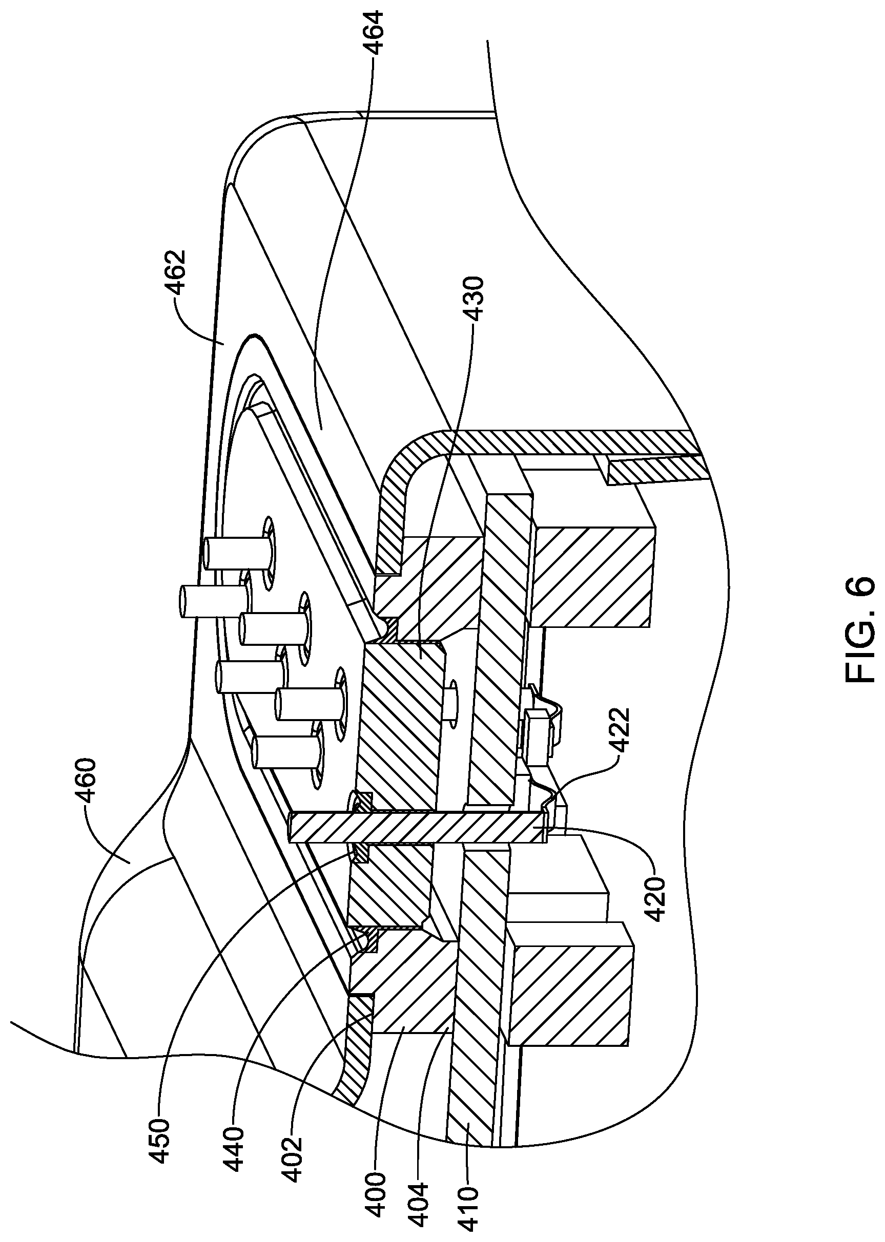 Patent US12318618 Figure 8 – Implantable medical device with feedthrough antenna ground structure