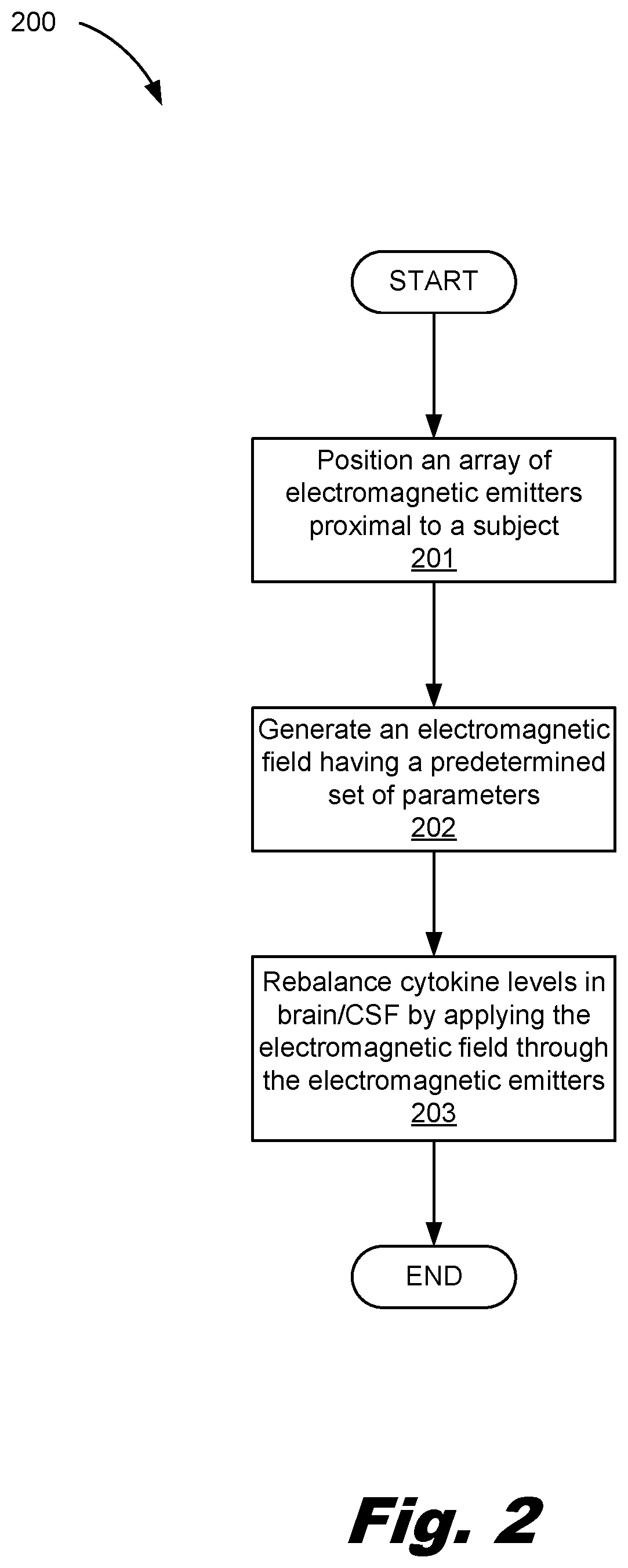 Patent US12318624 Figure 2 – Brain immunoregulation through transcranial electromagnetic treatment