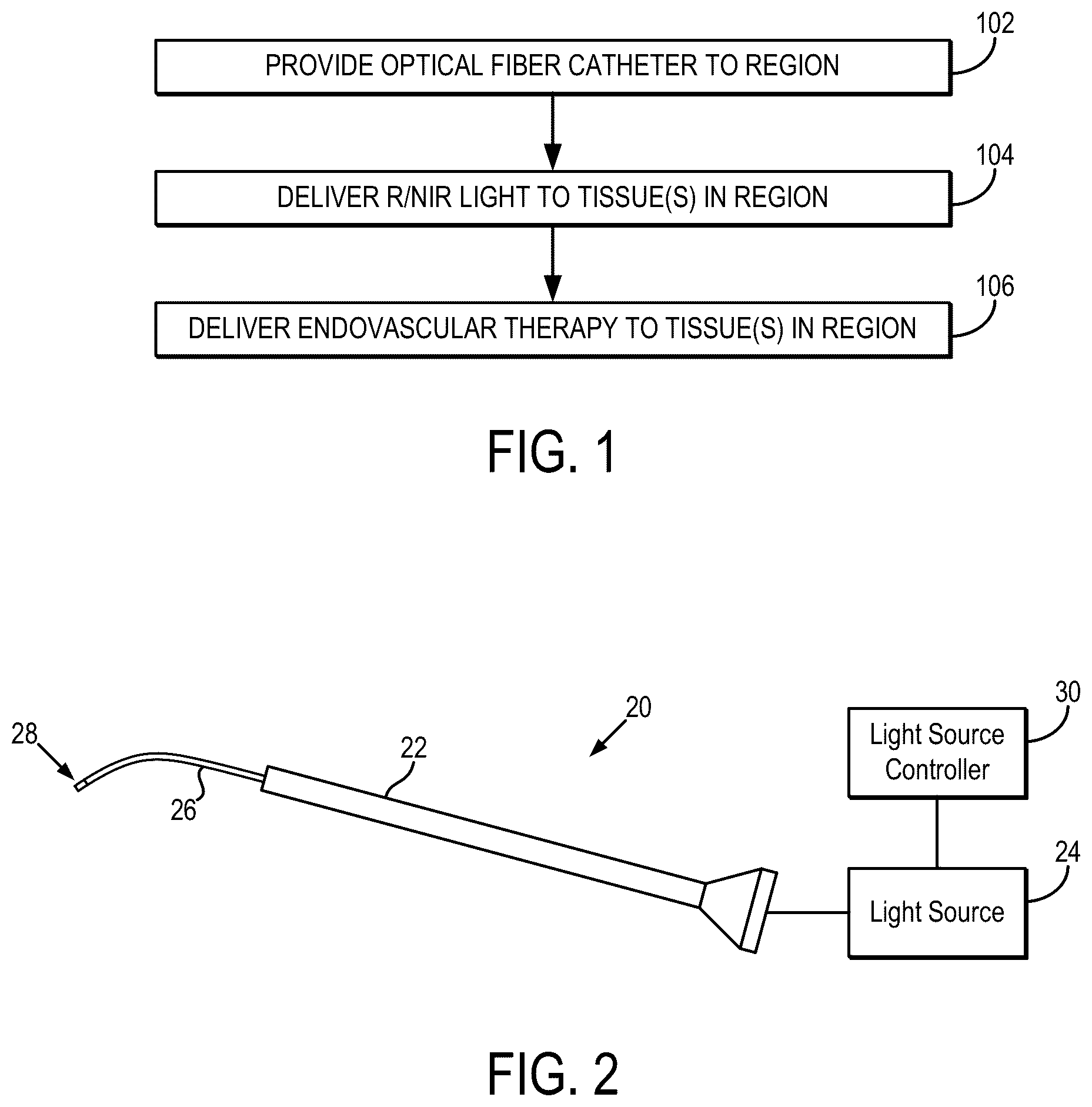 Patent US12318626 — Far red and near infrared light-mediated conditioning of tissues and/or blood to prevent reperfusion injury in endovascular therapies — Figure 1