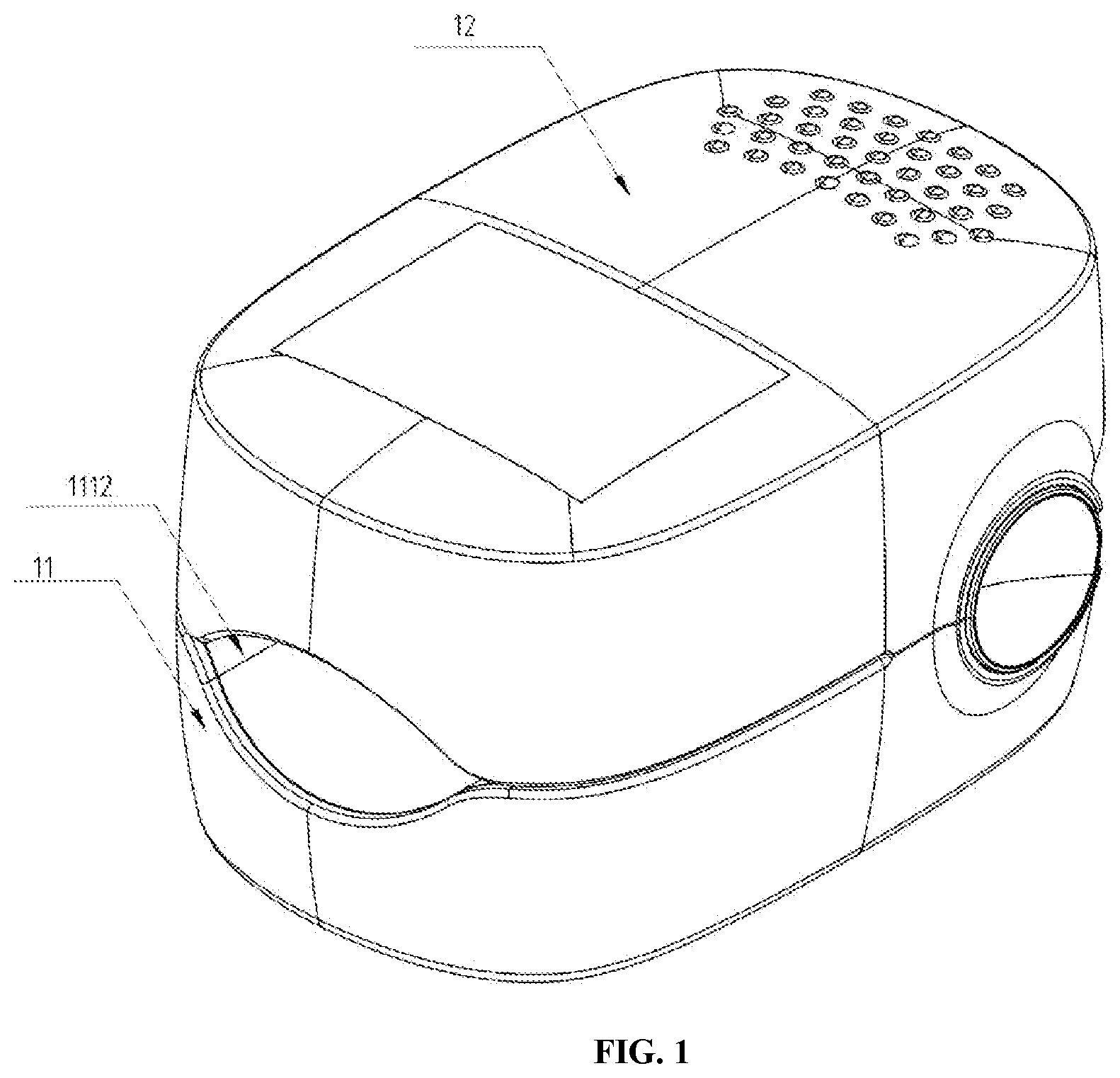 Patent US12318628 Figure 1 – Adjuvant nail treatment device