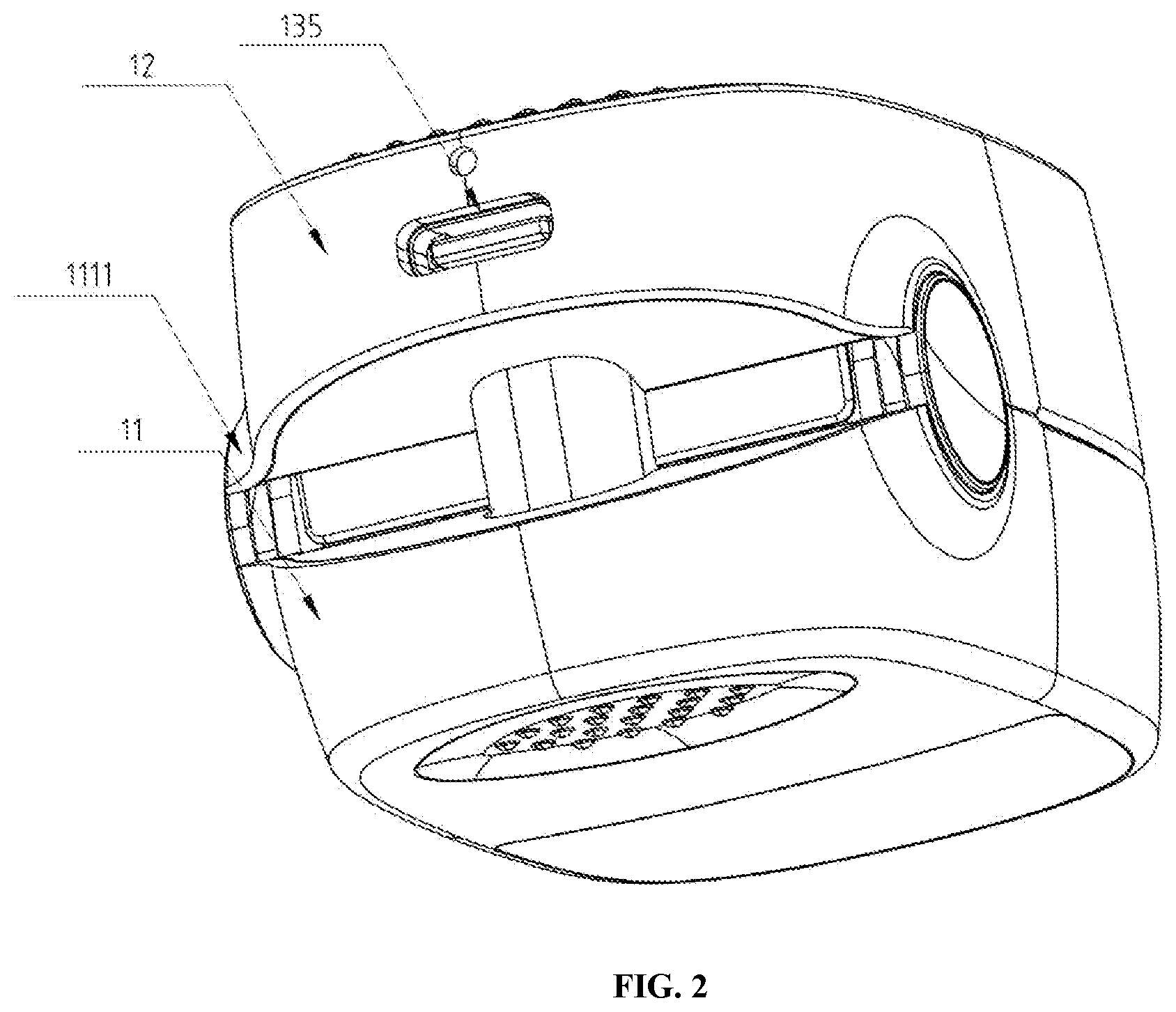 Patent US12318628 Figure 2 – Adjuvant nail treatment device