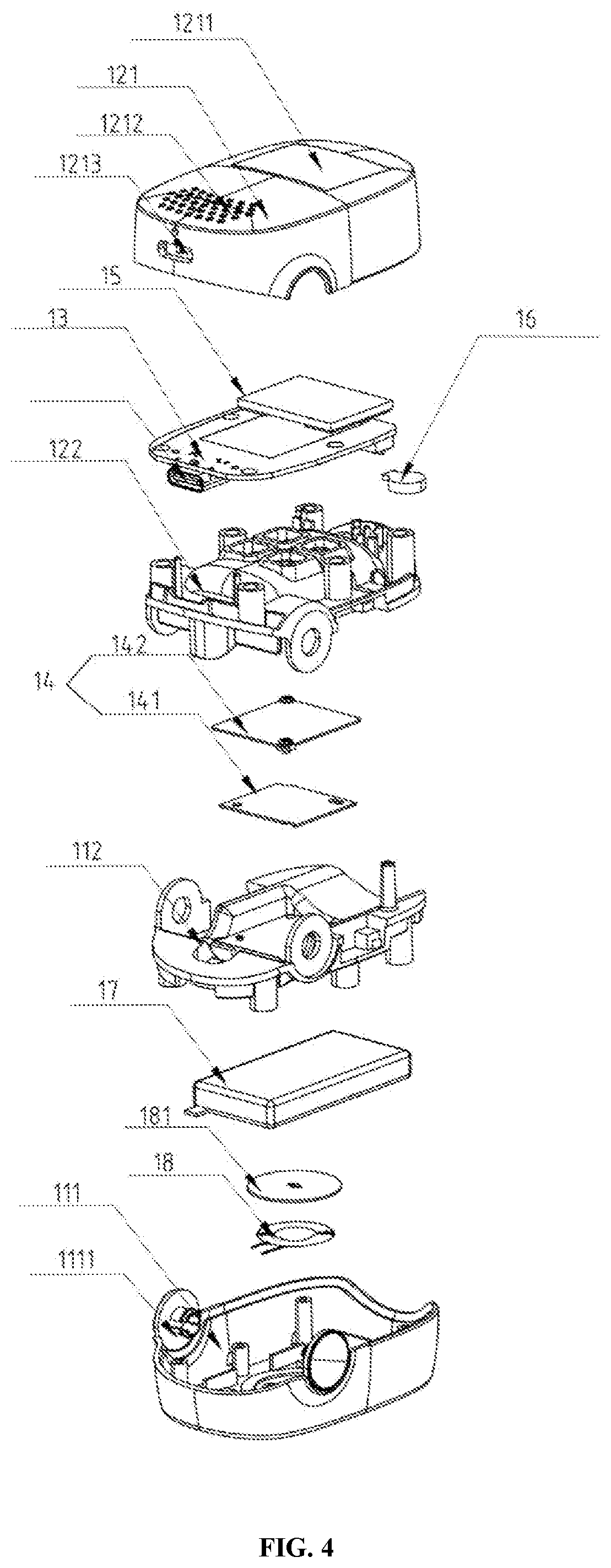 Patent US12318628 Figure 4 – Adjuvant nail treatment device