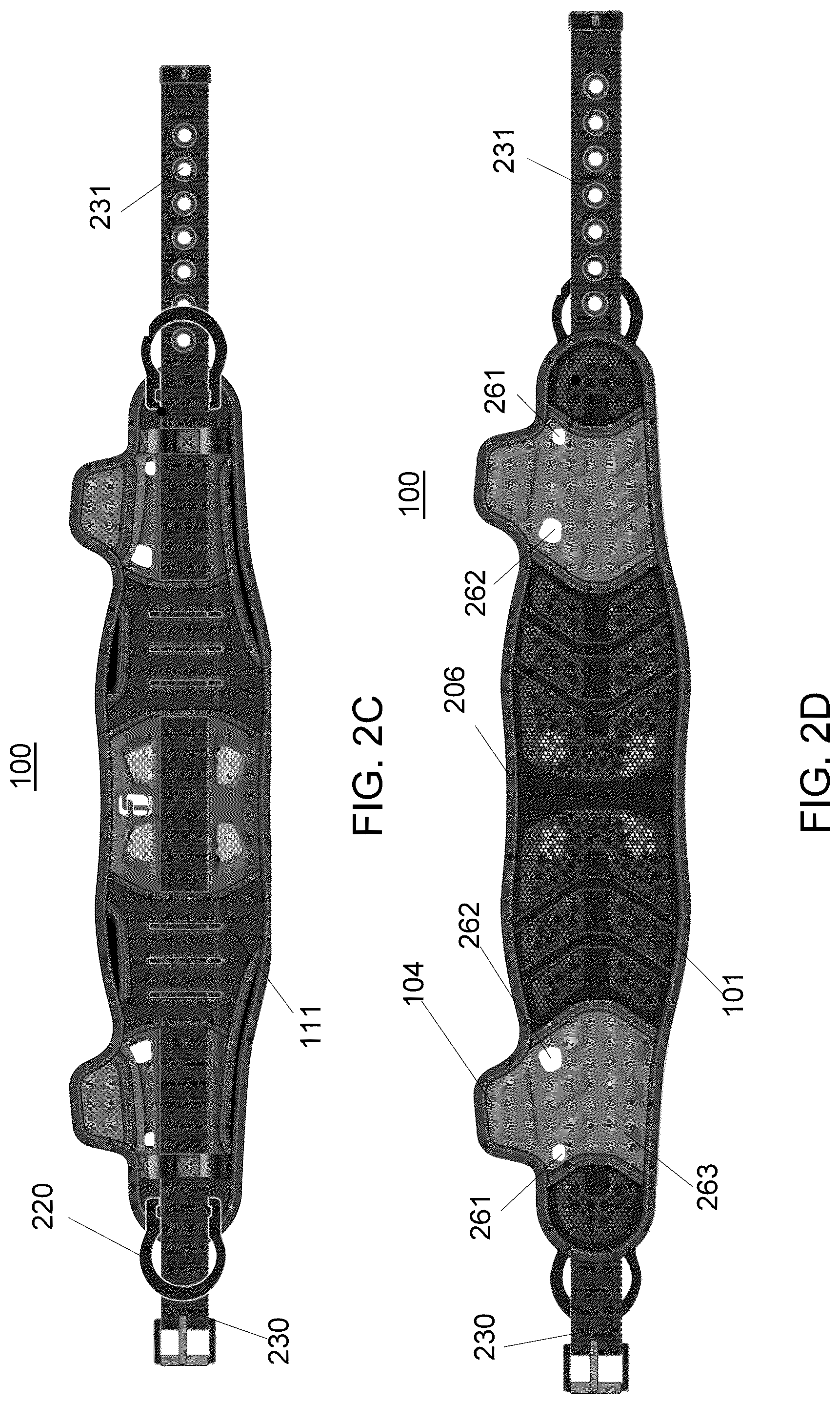 Patent US12318639 Figure 3 – Web harness waist pad belts