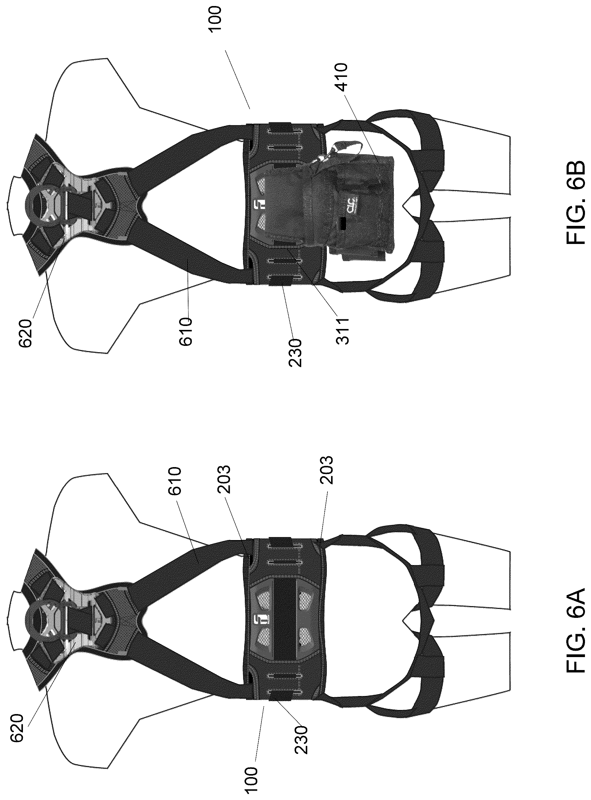 Patent US12318639 Figure 8 – Web harness waist pad belts