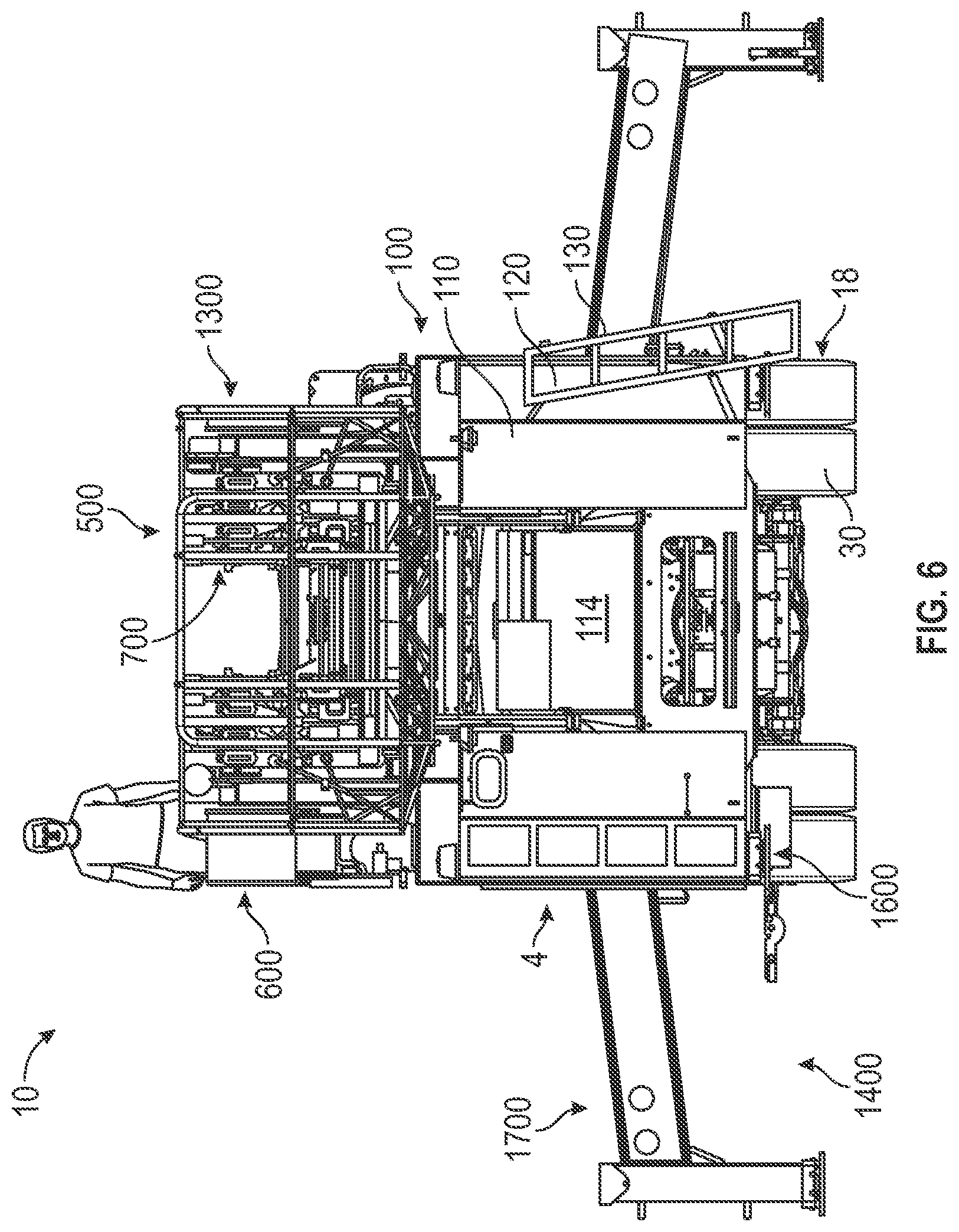 Patent US12318643 Figure 6 – Stability system for a fire apparatus