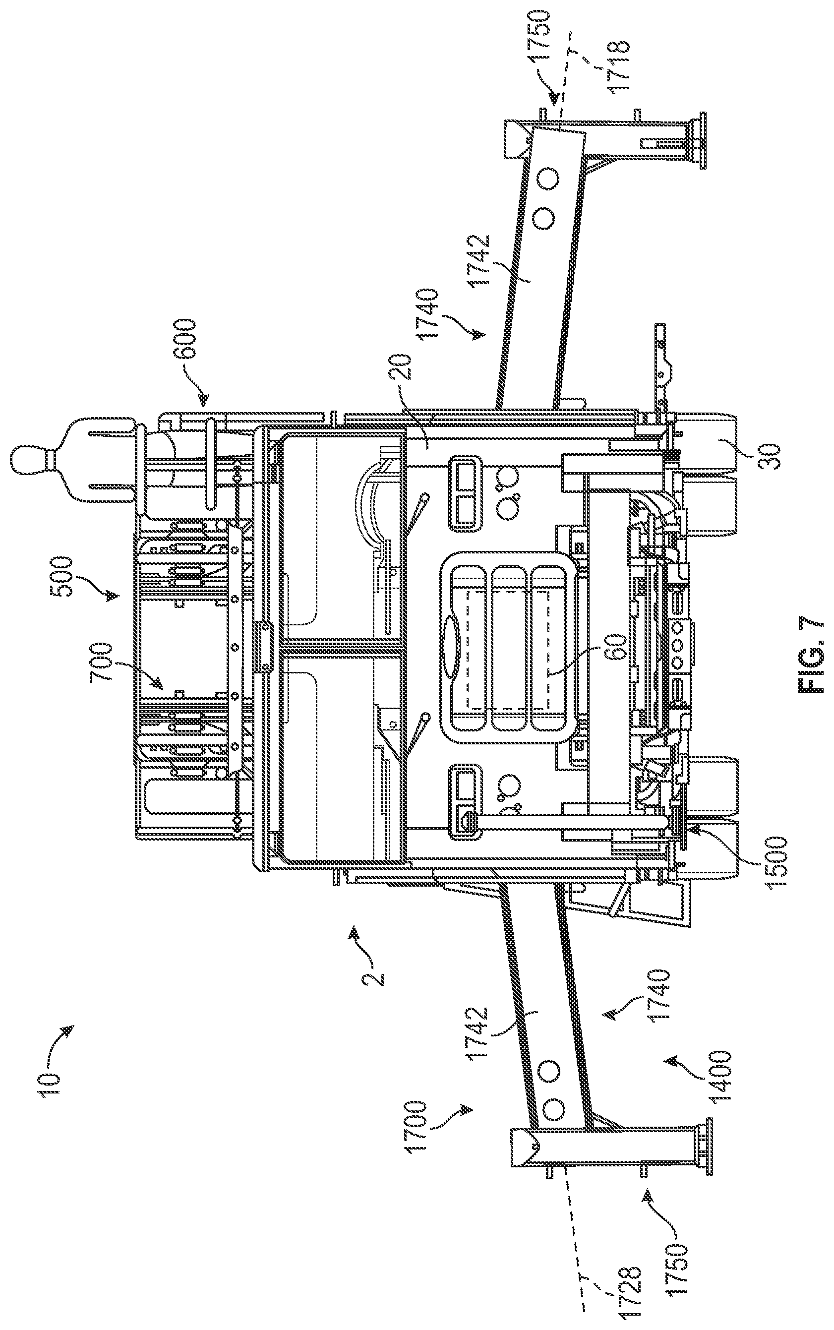Patent US12318643 Figure 7 – Stability system for a fire apparatus