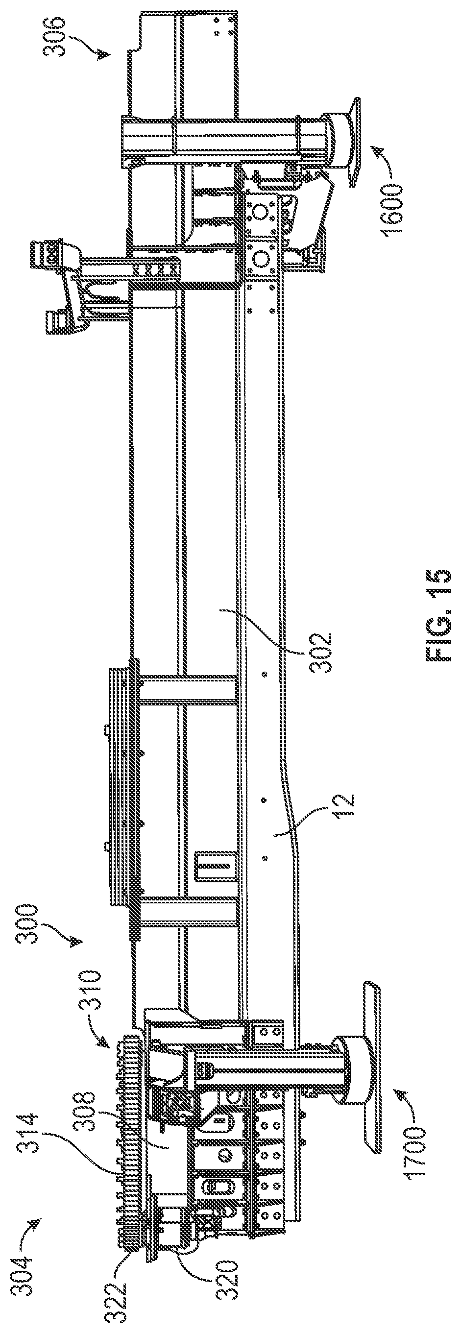 Patent US12318643 Figure 15 – Stability system for a fire apparatus