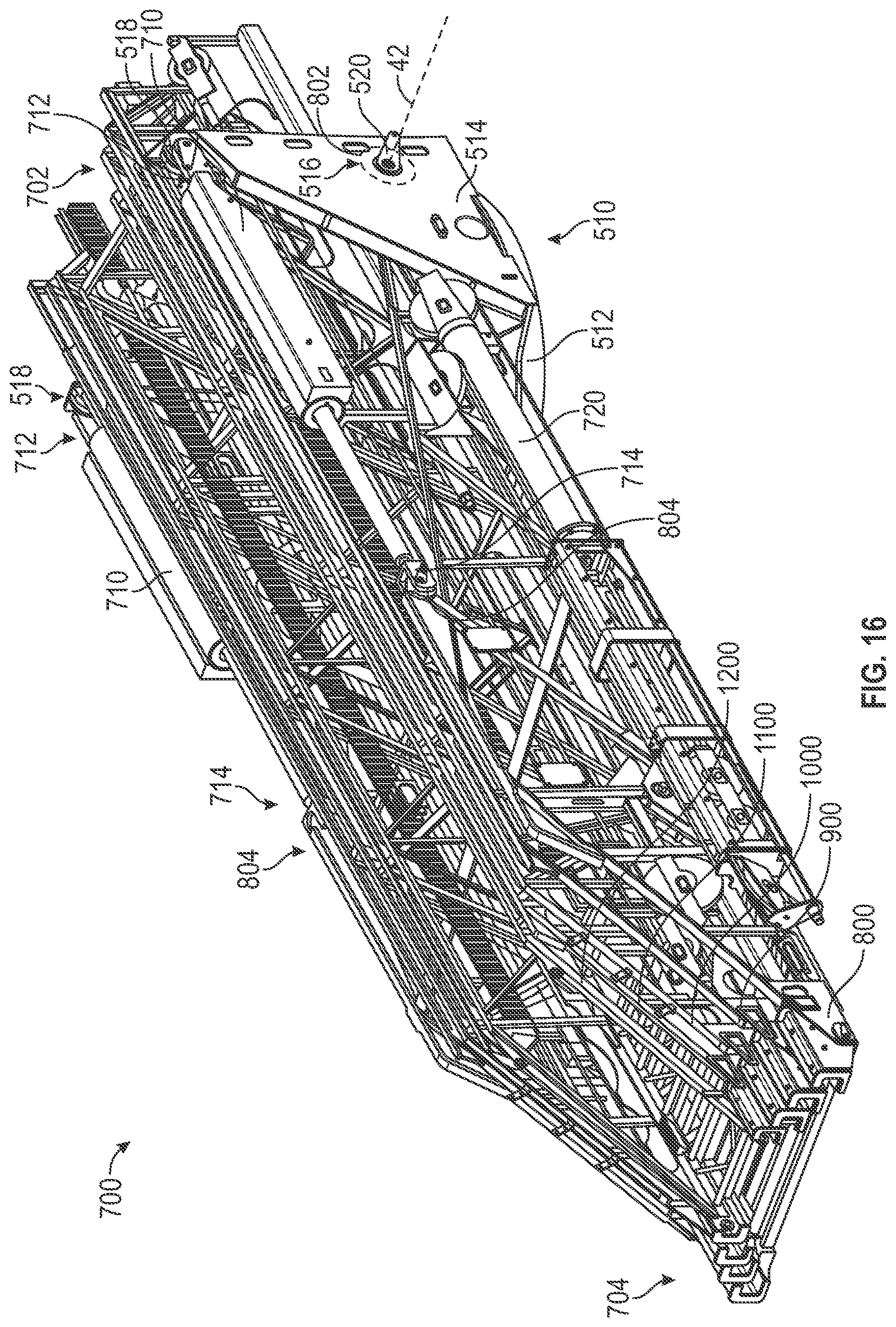 Patent US12318643 Figure 16 – Stability system for a fire apparatus