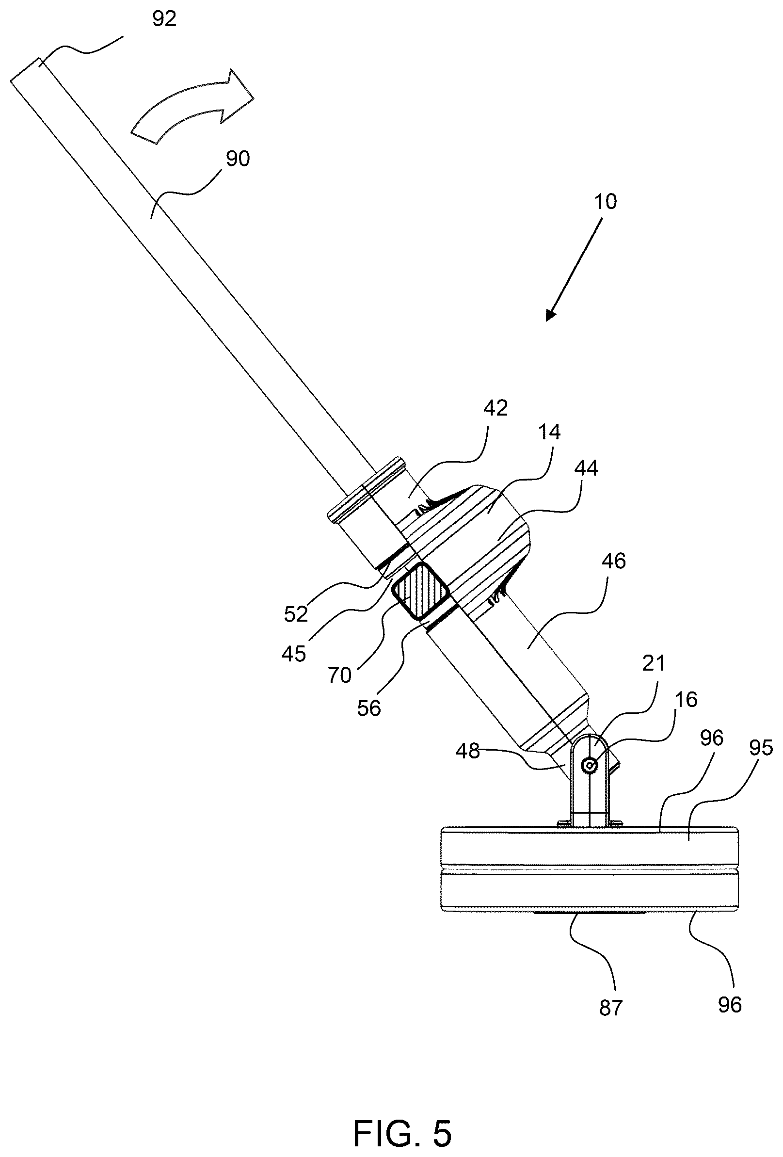 Patent US12318647 Figure 5 – Exercise device