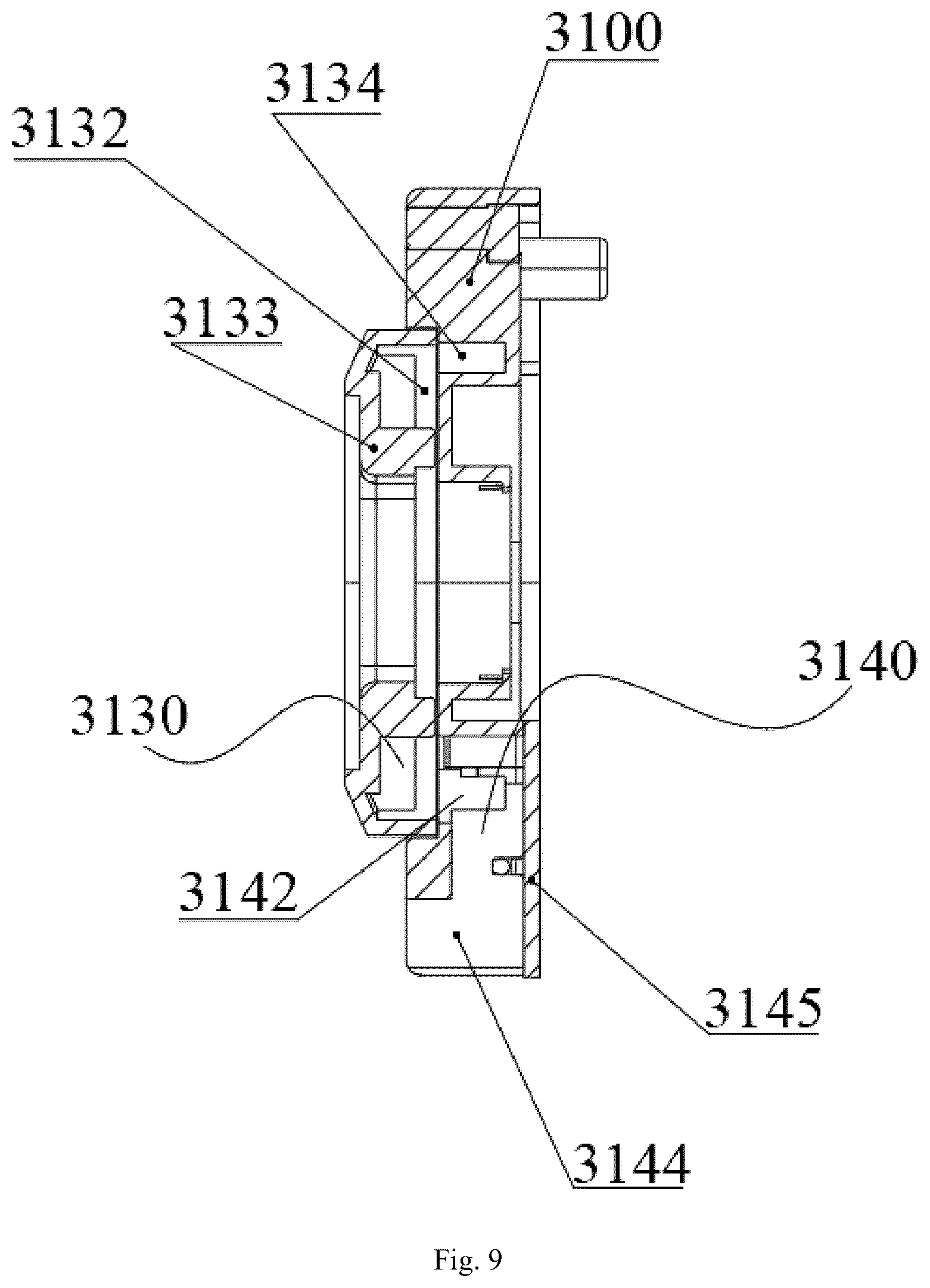 Patent US12318650 Figure 9 – Locking mechanism for dumbbell and dumbbell using the same