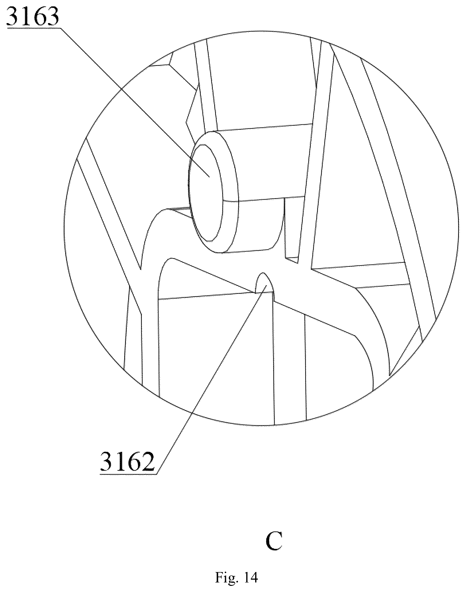 Patent US12318650 Figure 14 – Locking mechanism for dumbbell and dumbbell using the same