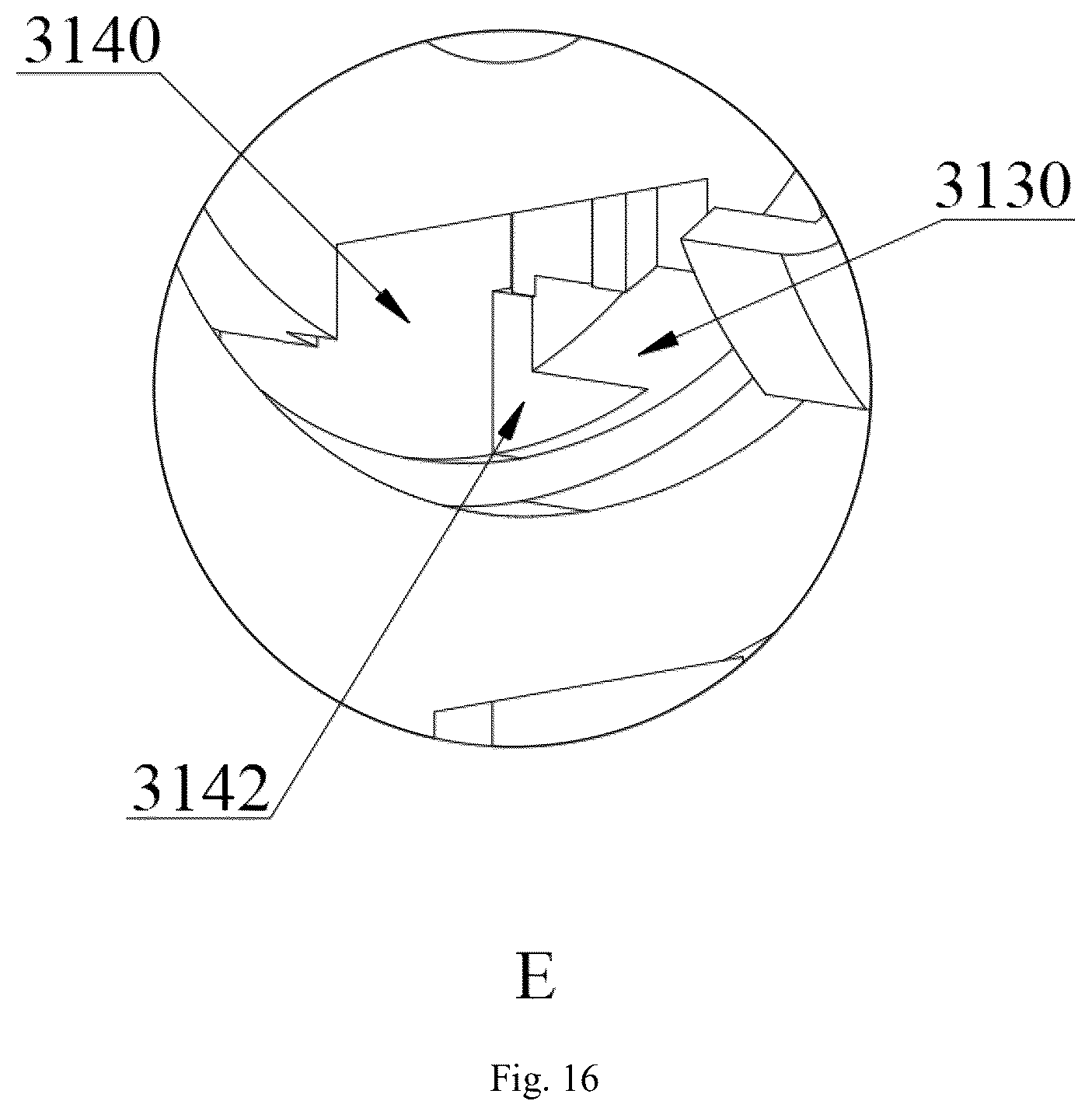 Patent US12318650 Figure 16 – Locking mechanism for dumbbell and dumbbell using the same