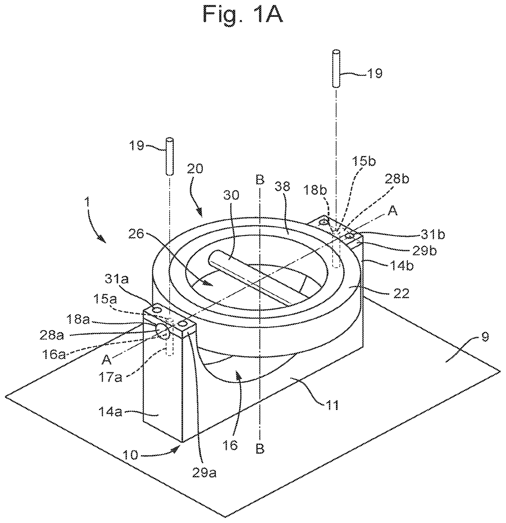 Patent US12318653 Figure 1 – Dynamic exercise device