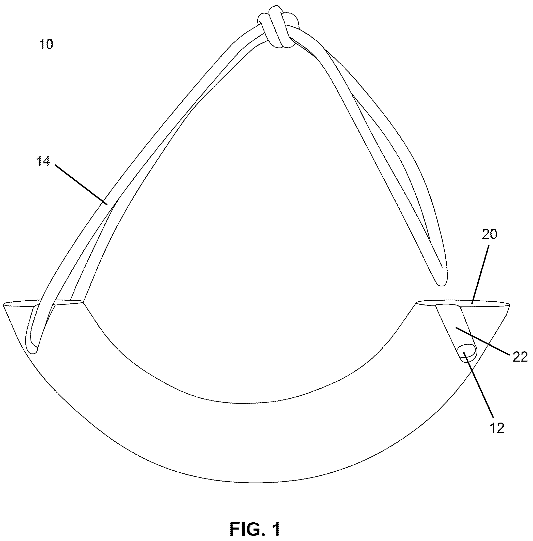 Patent US12318654 Figure 1 – Exercise handle apparatus