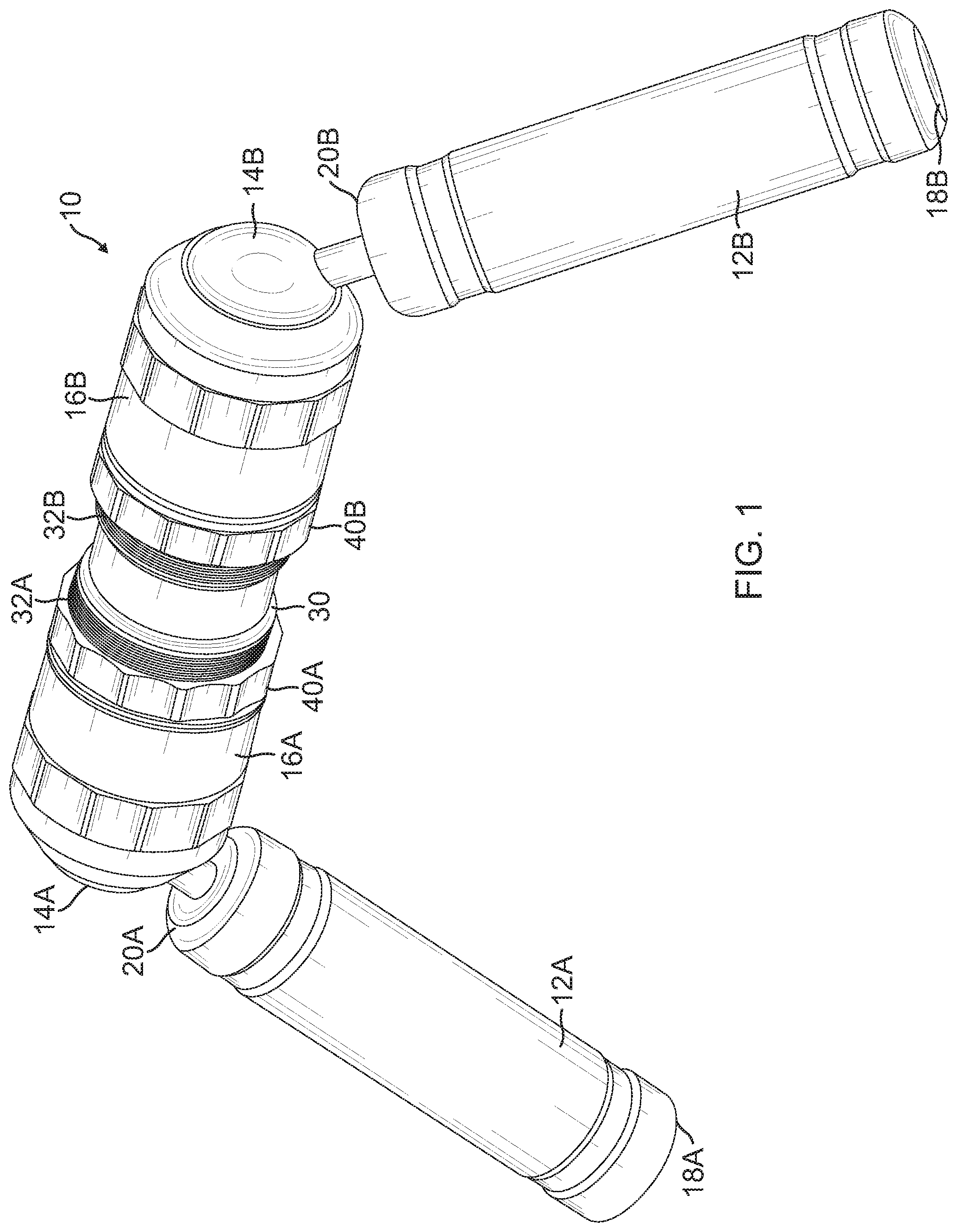 Patent US12318655 Figure 1 – Forearm muscle training device