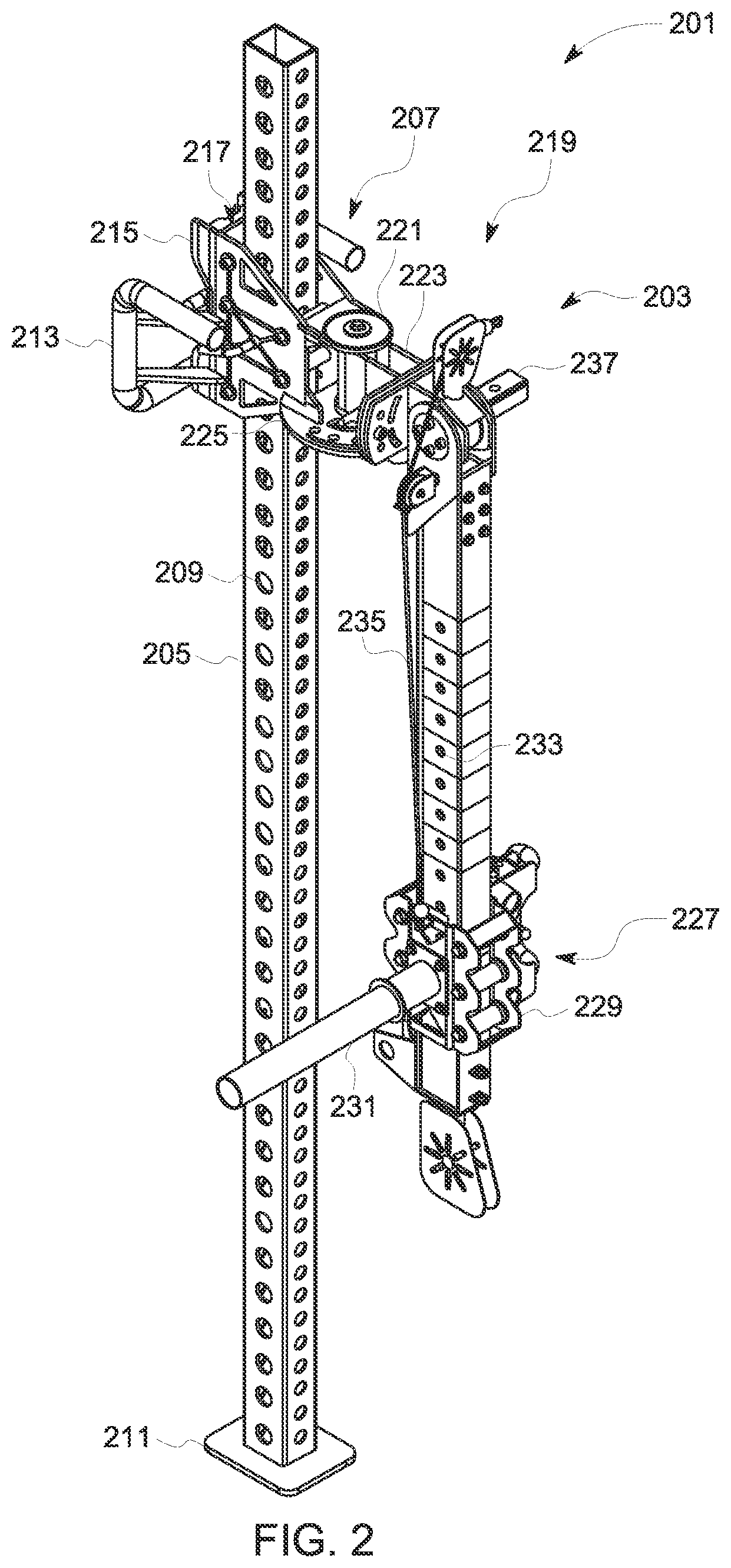 Patent US12318657 Figure 2 – Exercise machine system and method of use